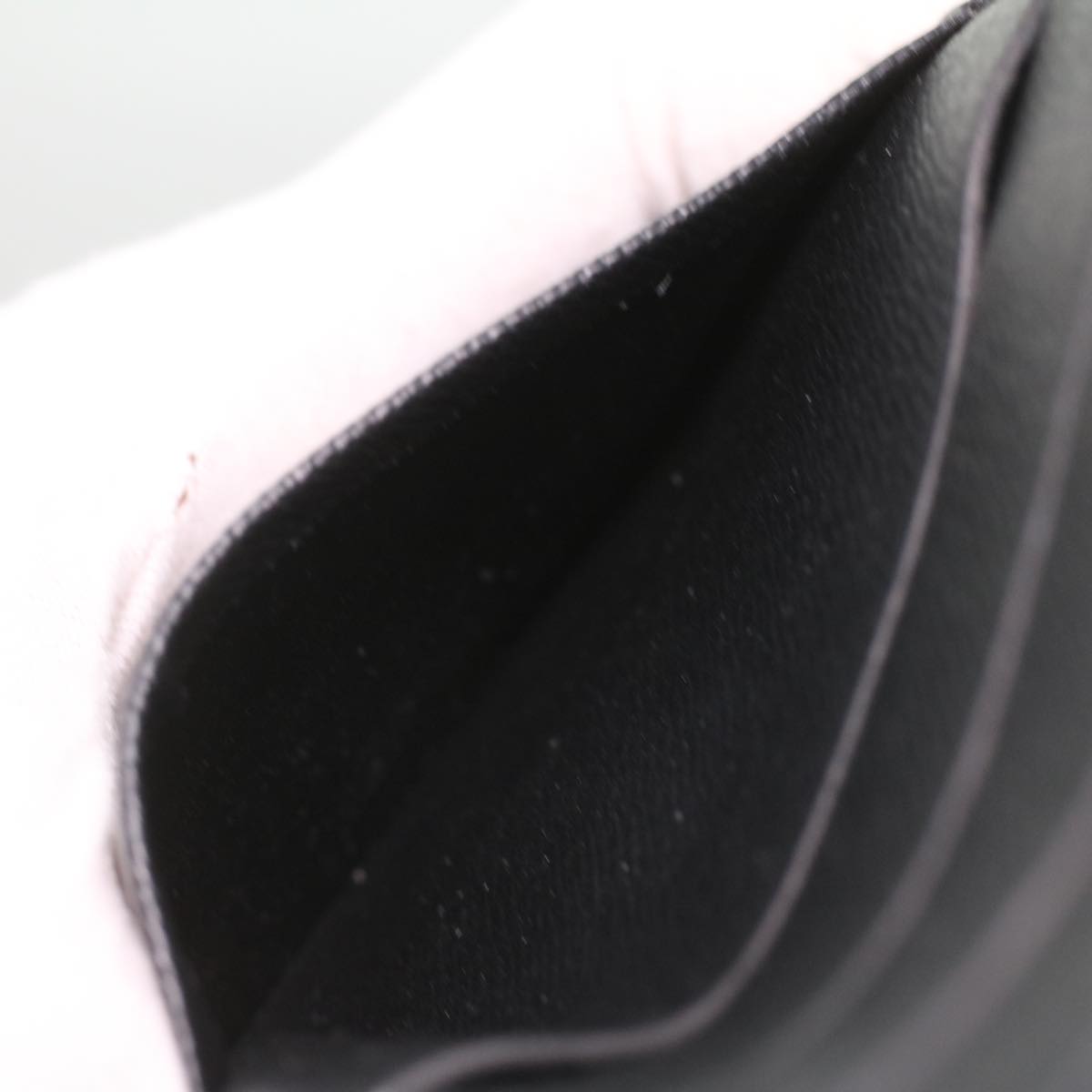 Louis Vuitton Black Leather Agenda cover wallet accessories