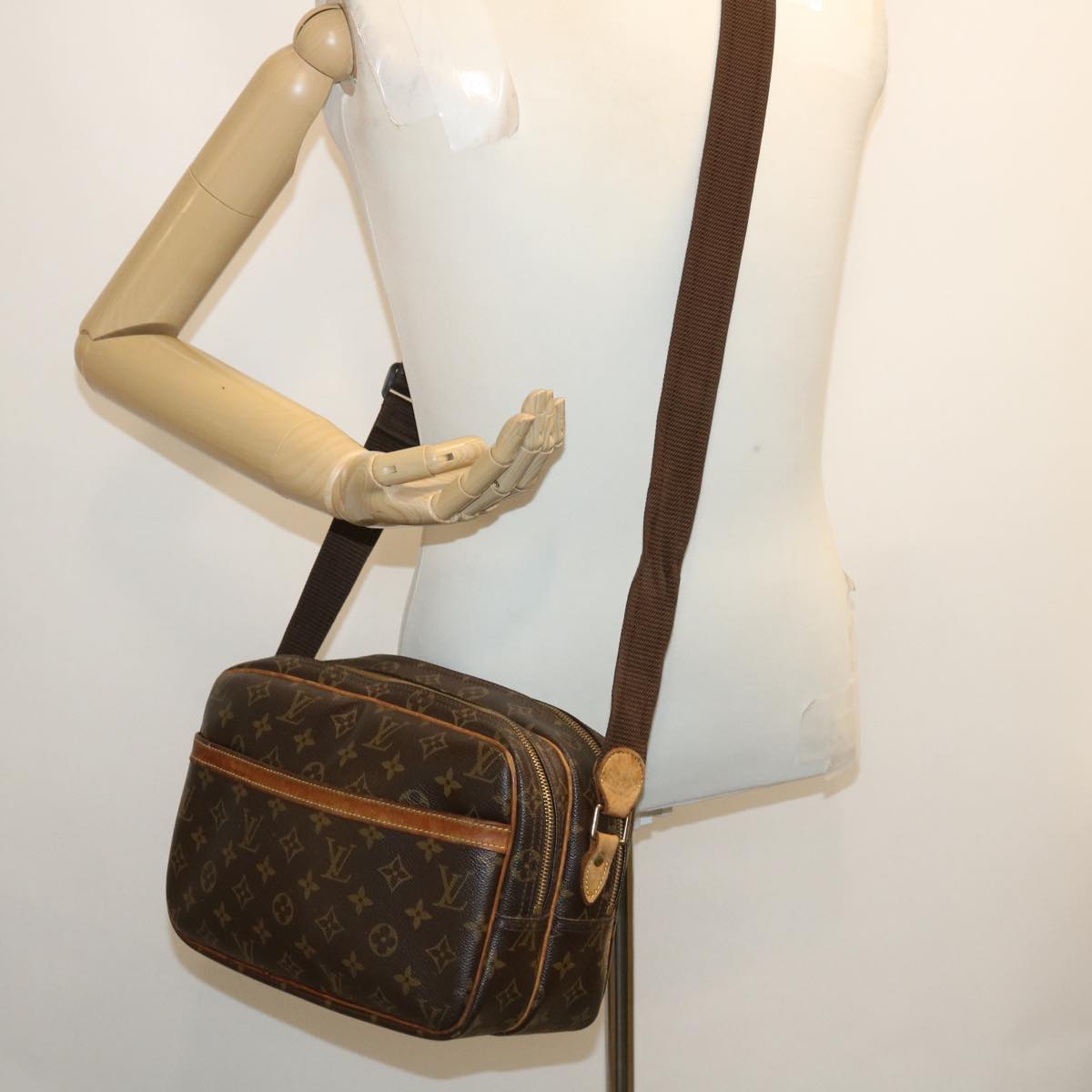 Louis Vuitton Brown Canvas Reporter shoulder bag