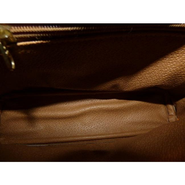 Gucci Vintage Purses Shades Of Brown Leather Coated Canvas Cross Body Bag