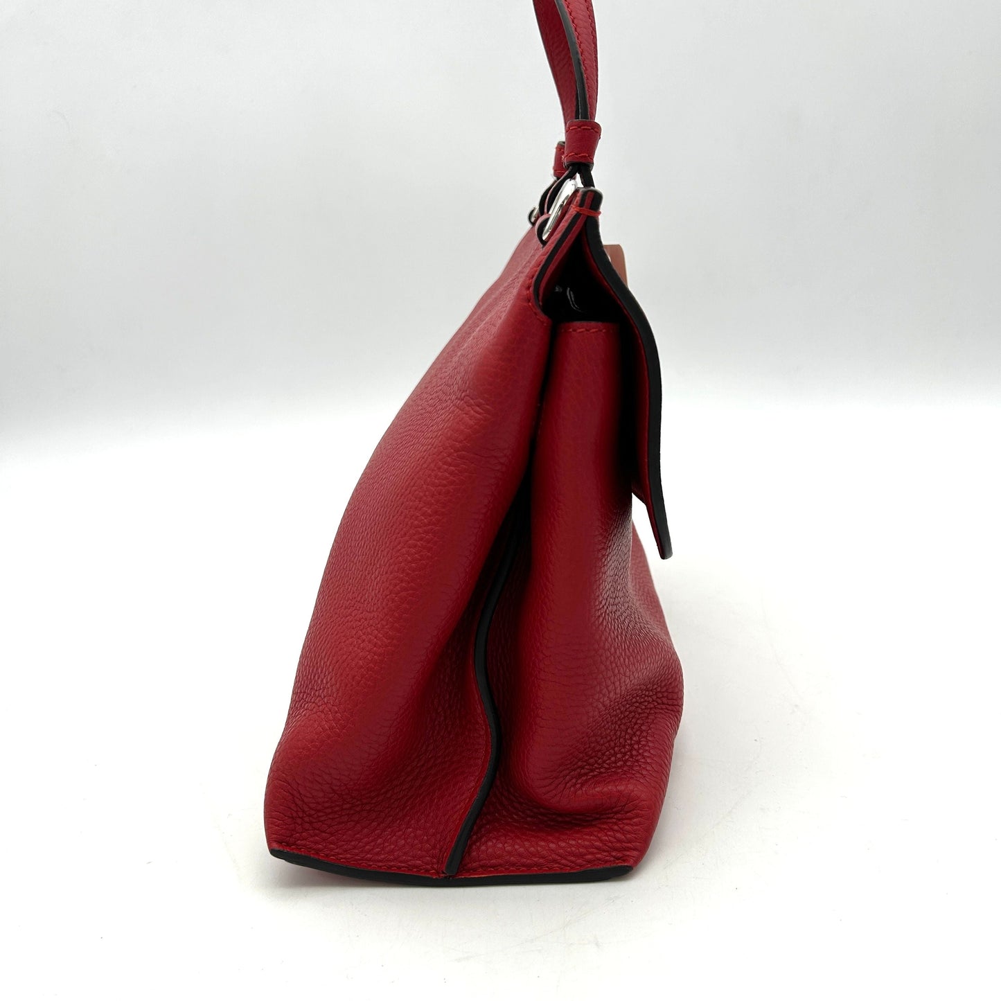 GUCCI Cellarius Calfskin Small Bamboo Daily Top Handle Bag Hibiscus Red gu9955vd