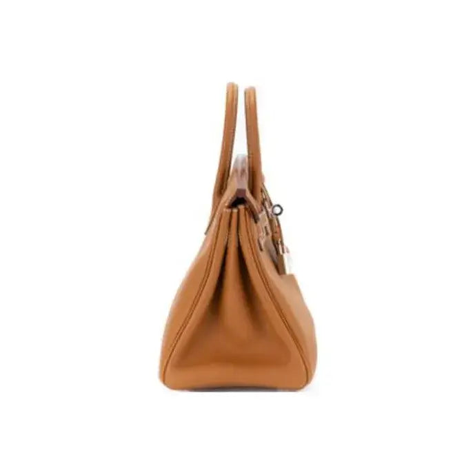 HERMES Birkin 25 Bag brown togo Leather Handbag (25,28,32)  silver hardware