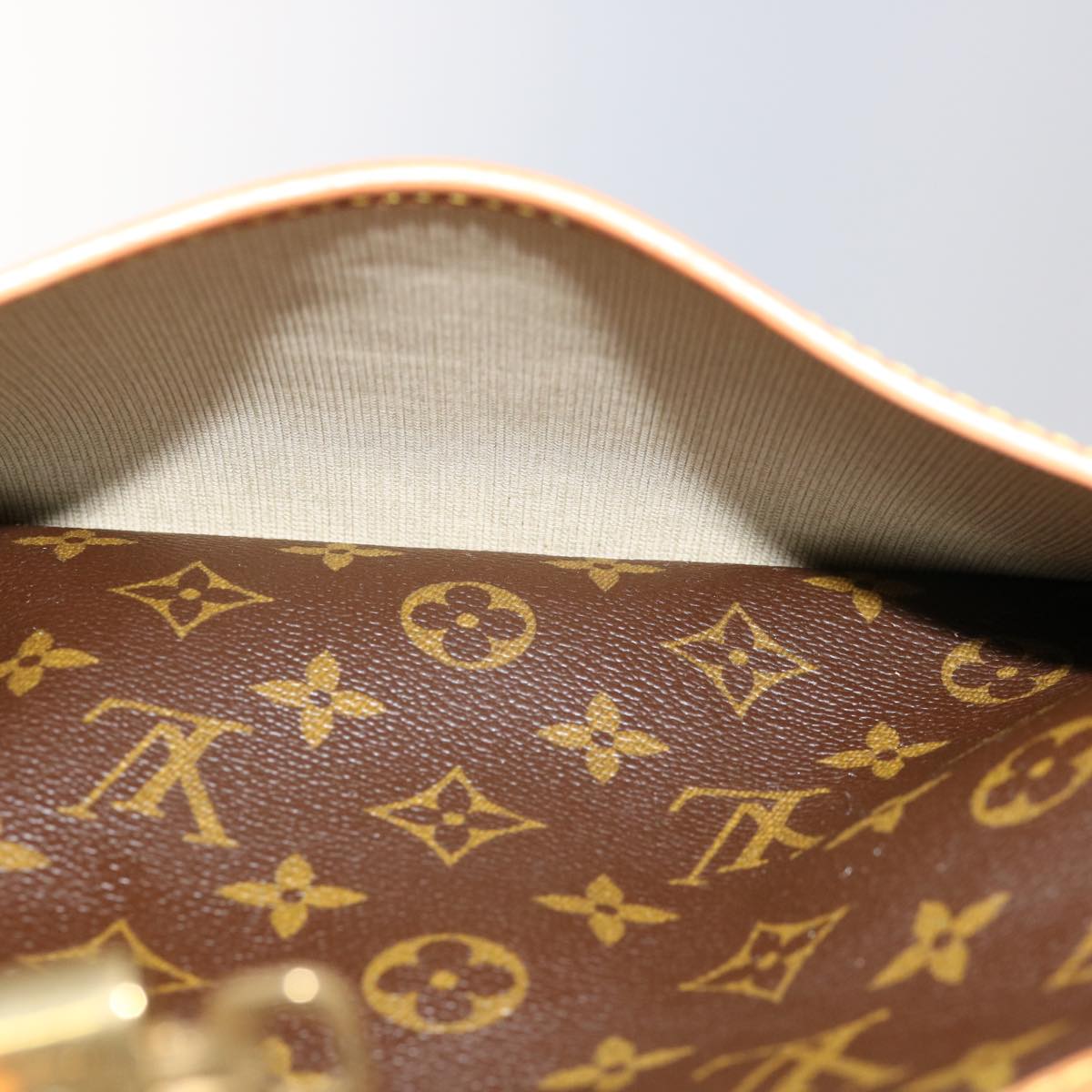 Louis Vuitton Brown Canvas Deauville handbag bag