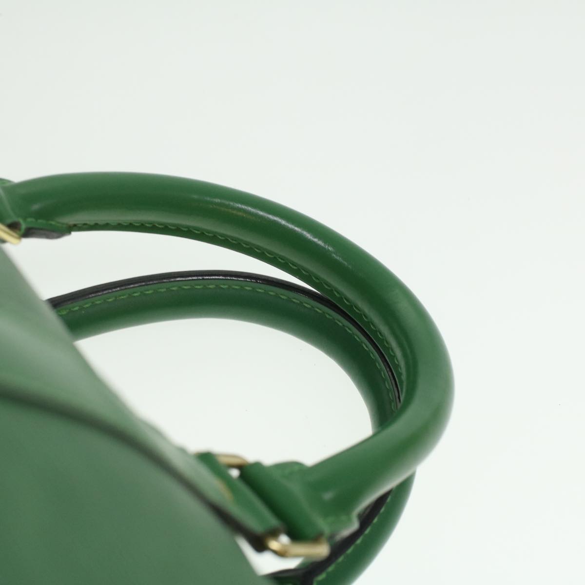 Louis Vuitton Green Leather Keepall 45 travel bag