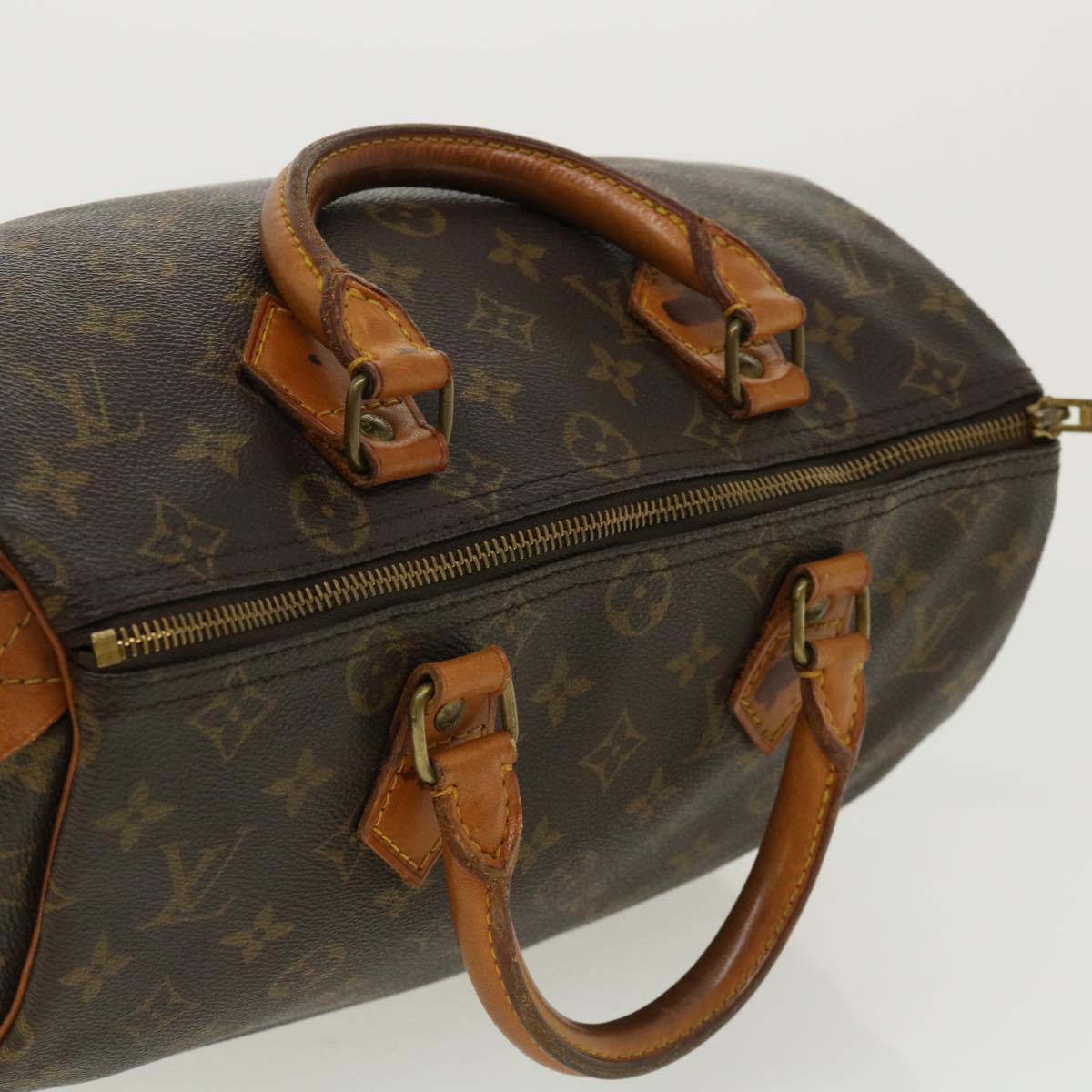 Louis Vuitton Brown Canvas Speedy 30 handbag bag