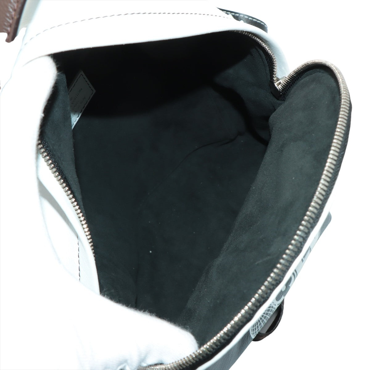 Louis Vuitton Gray Leather Palm Springs shoulder bag