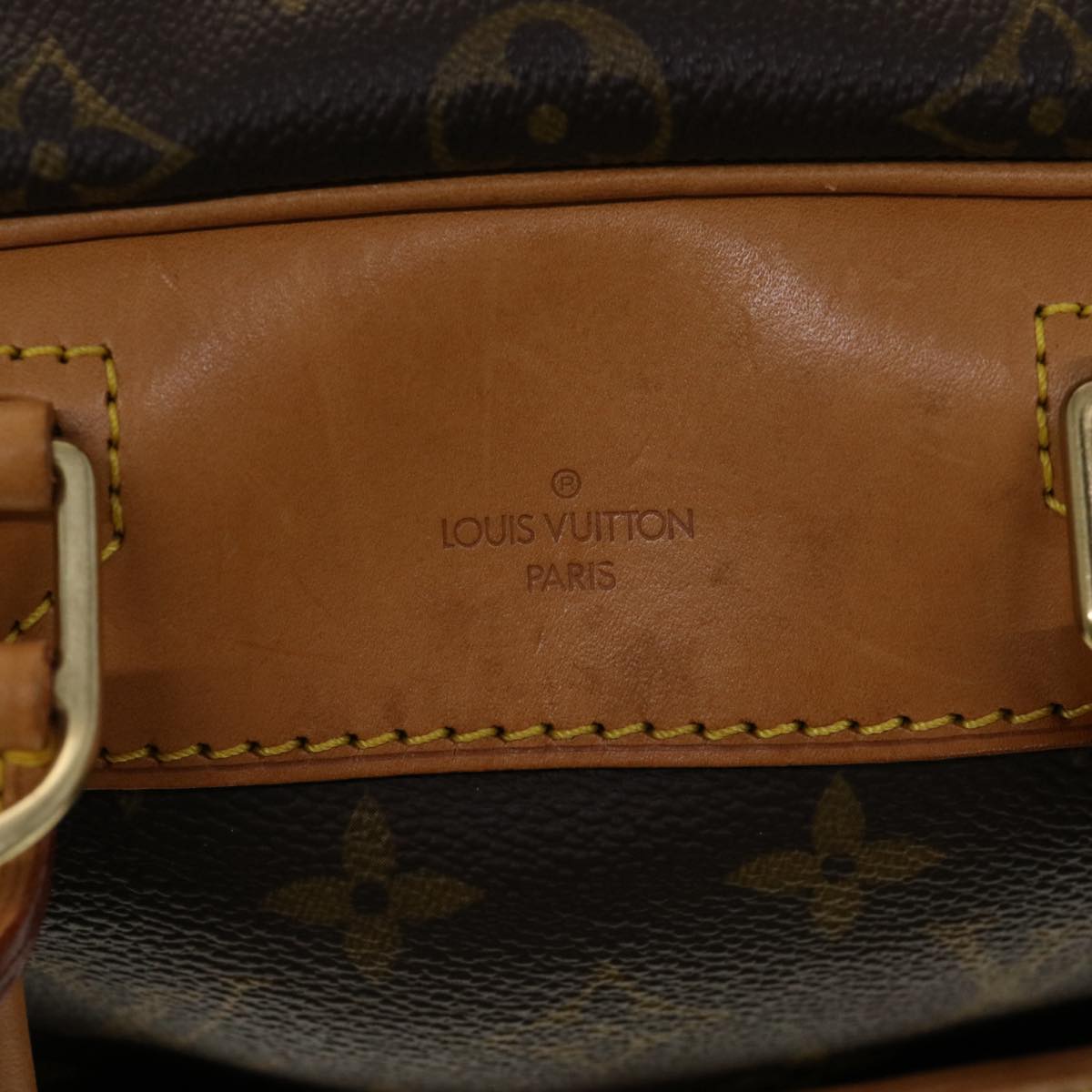 Louis Vuitton Brown Canvas Deauville handbag bag