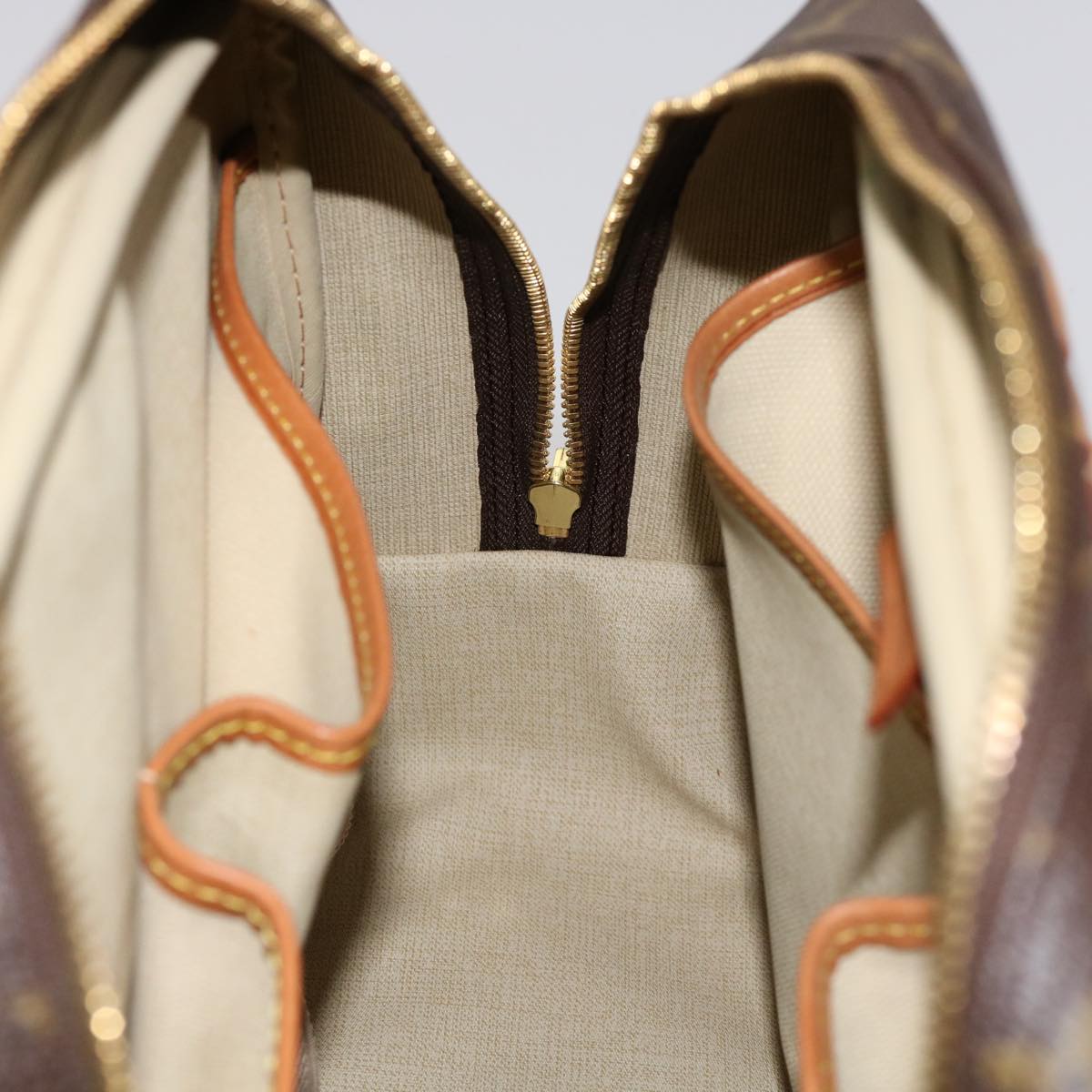 Louis Vuitton Brown Canvas Deauville handbag bag