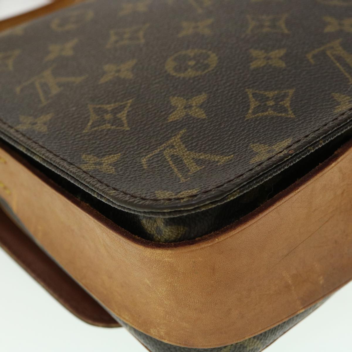 Louis Vuitton Brown Canvas Cartouchiere shoulder bag