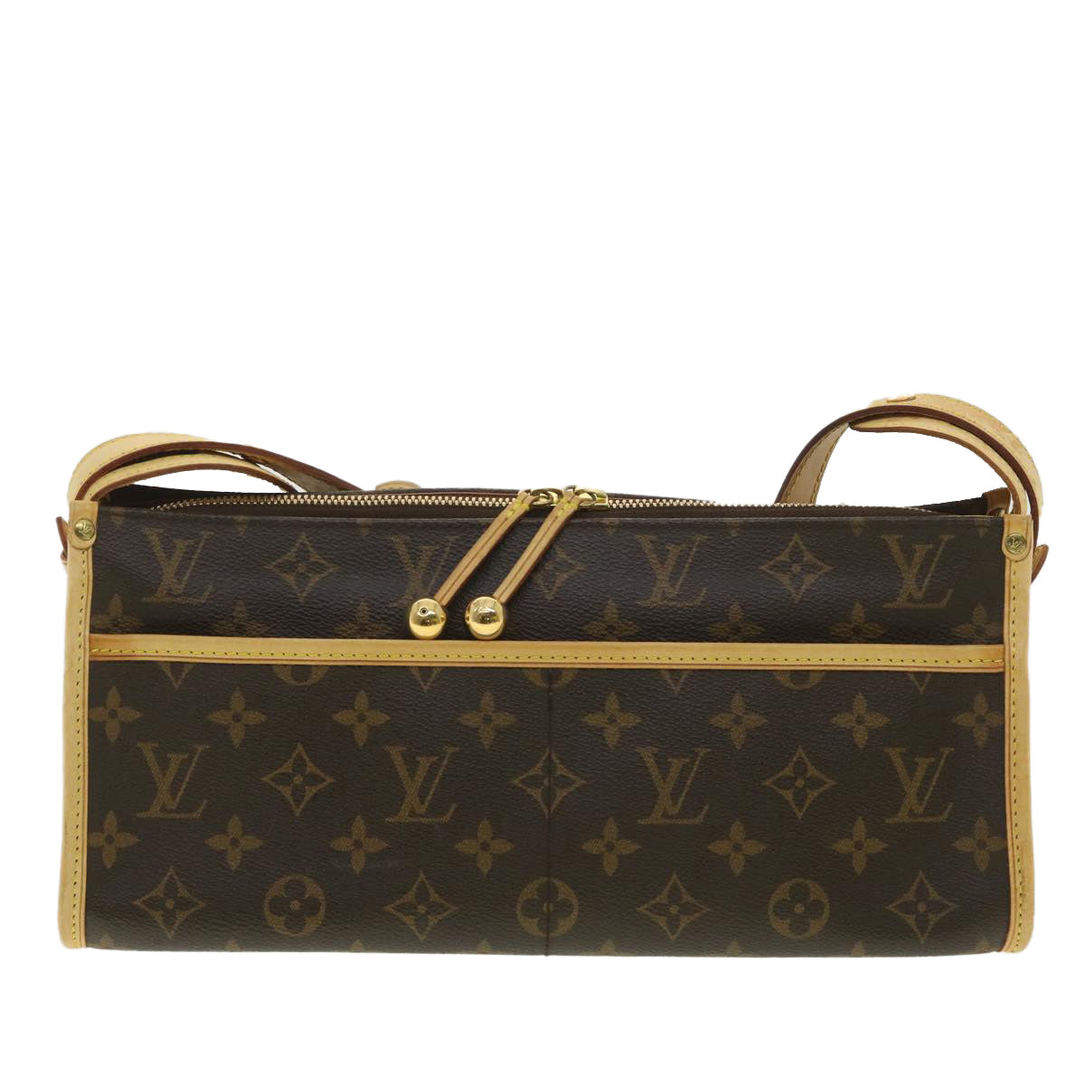 Louis Vuitton Brown Canvas Popincourt shoulder bag