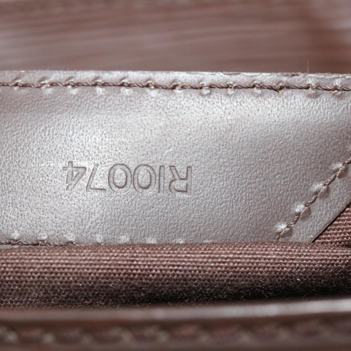 Louis Vuitton Brown Leather Sac plat handbag bag