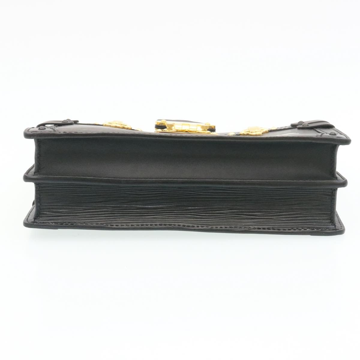Louis Vuitton Black Leather Trunk shoulder bag