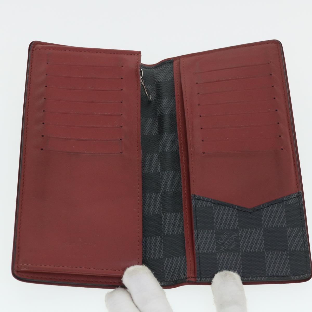 Louis Vuitton Black Canvas Brazza wallet accessories