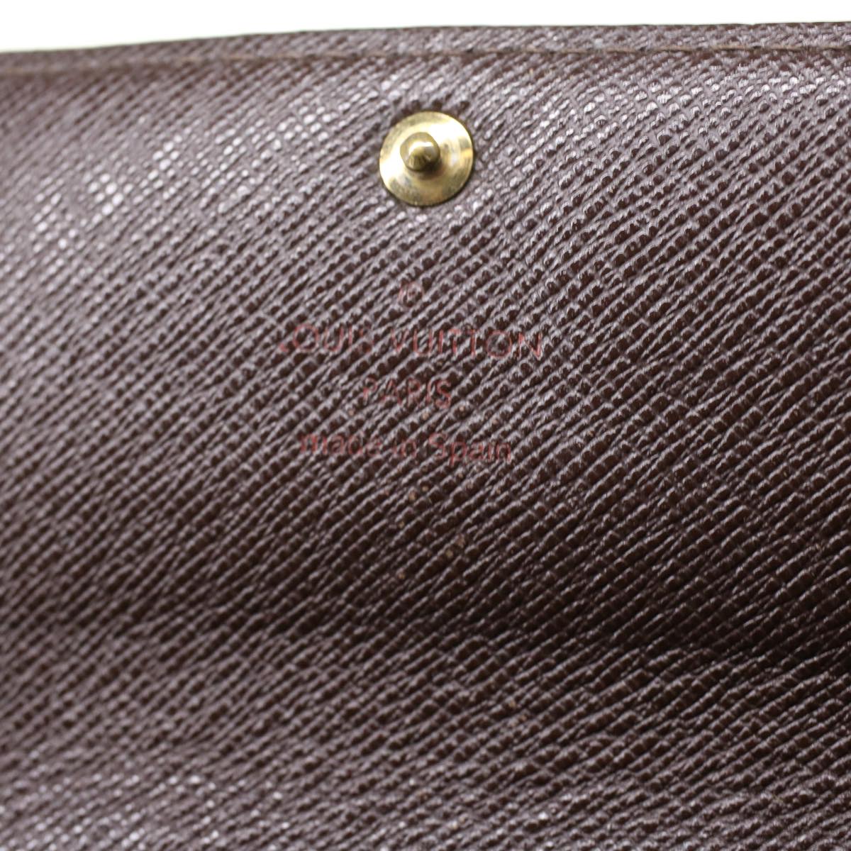 Louis Vuitton Brown Canvas Portefeuille Sarah wallet accessories