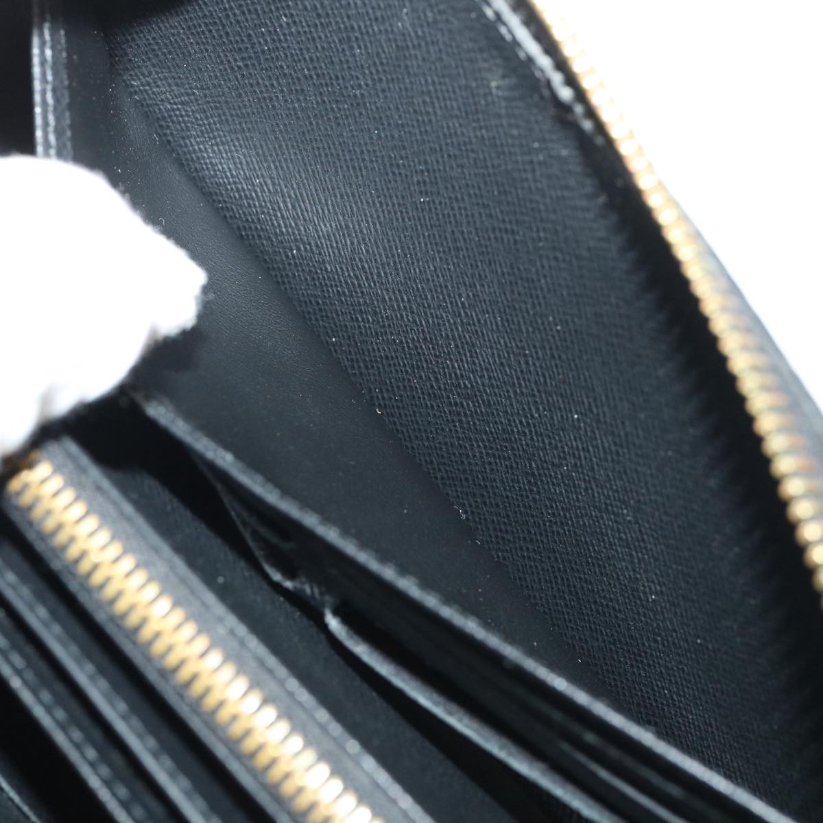 Louis Vuitton Black Leather Portefeuille zippy wallet accessories