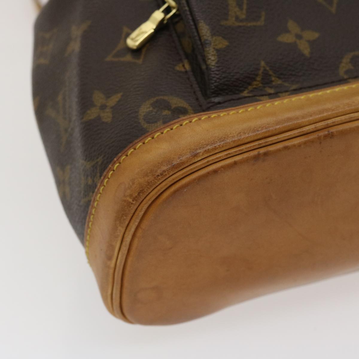 Louis Vuitton Gray Canvas Montsouris backpack bag