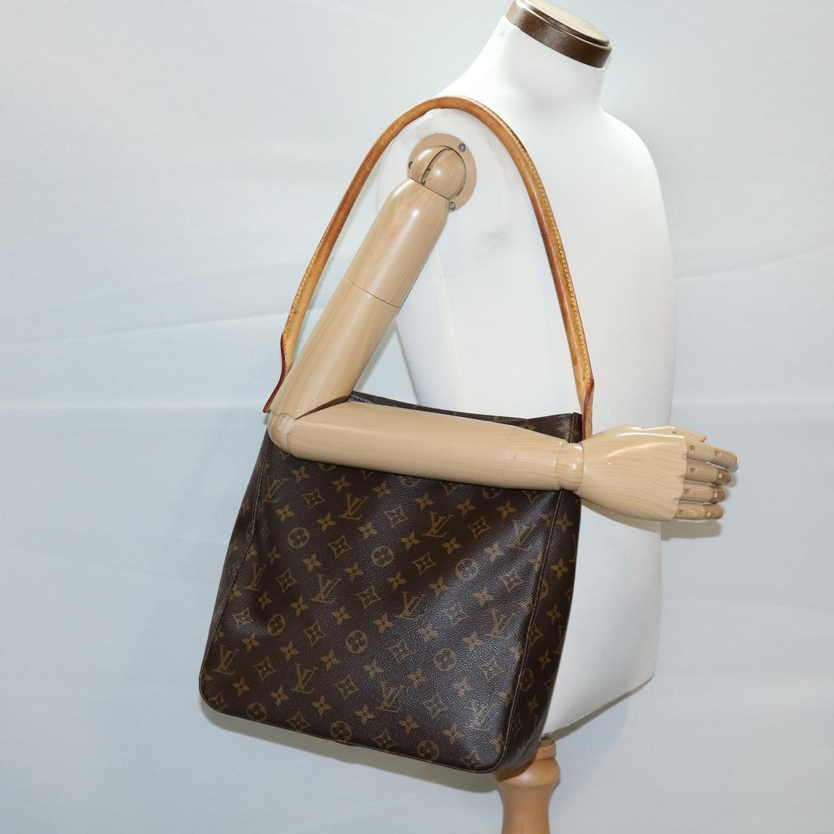 Louis Vuitton Brown Canvas Looping GM shoulder bag