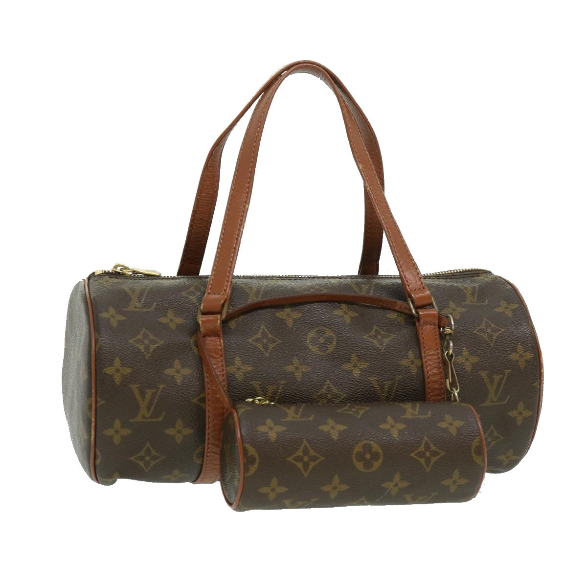 Louis Vuitton Brown Canvas Papillon 30 handbag bag