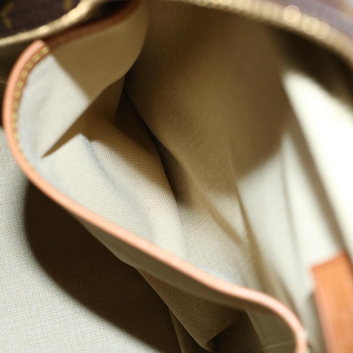 Louis Vuitton Brown Canvas Deauville handbag bag