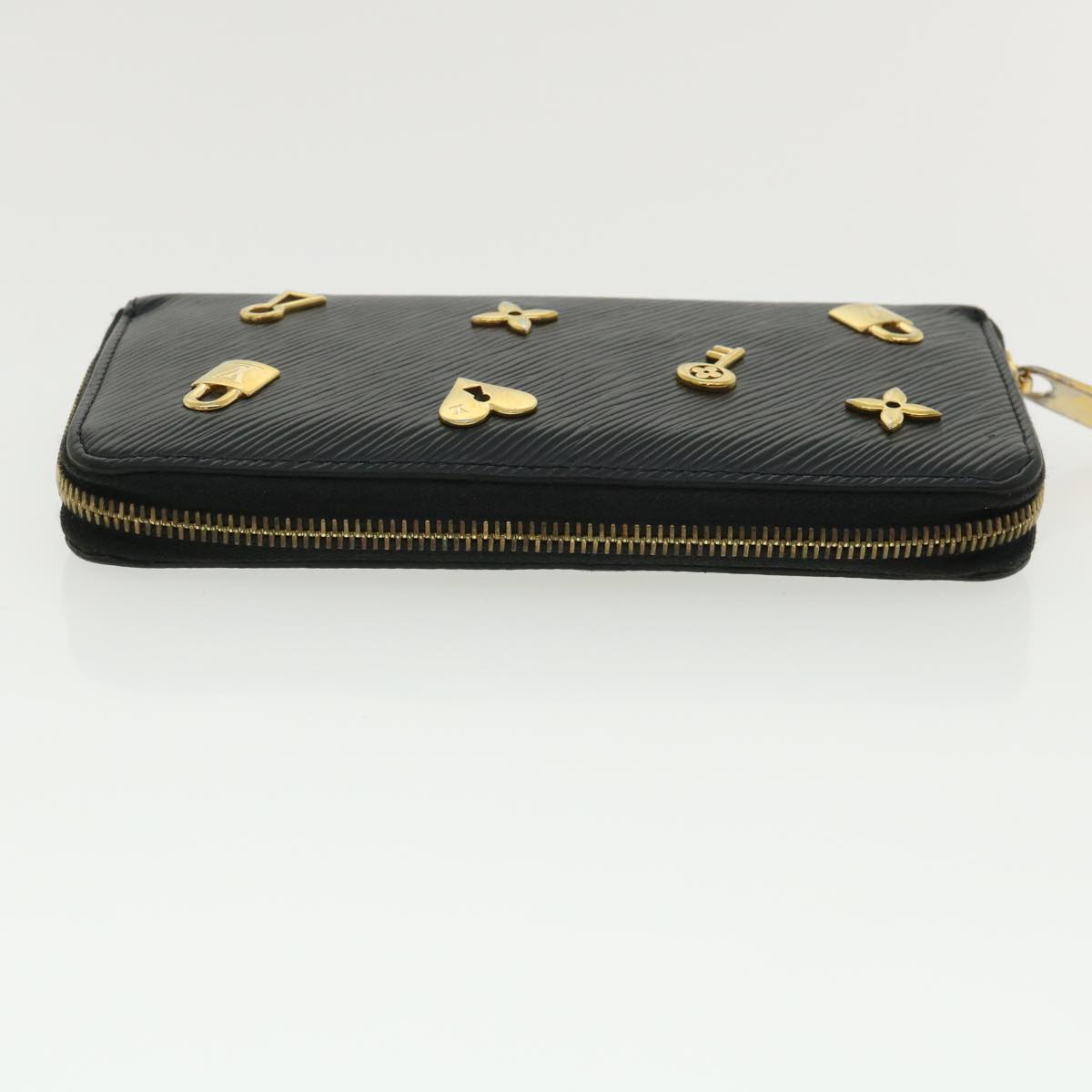 Louis Vuitton Black Leather Portefeuille zippy wallet accessories