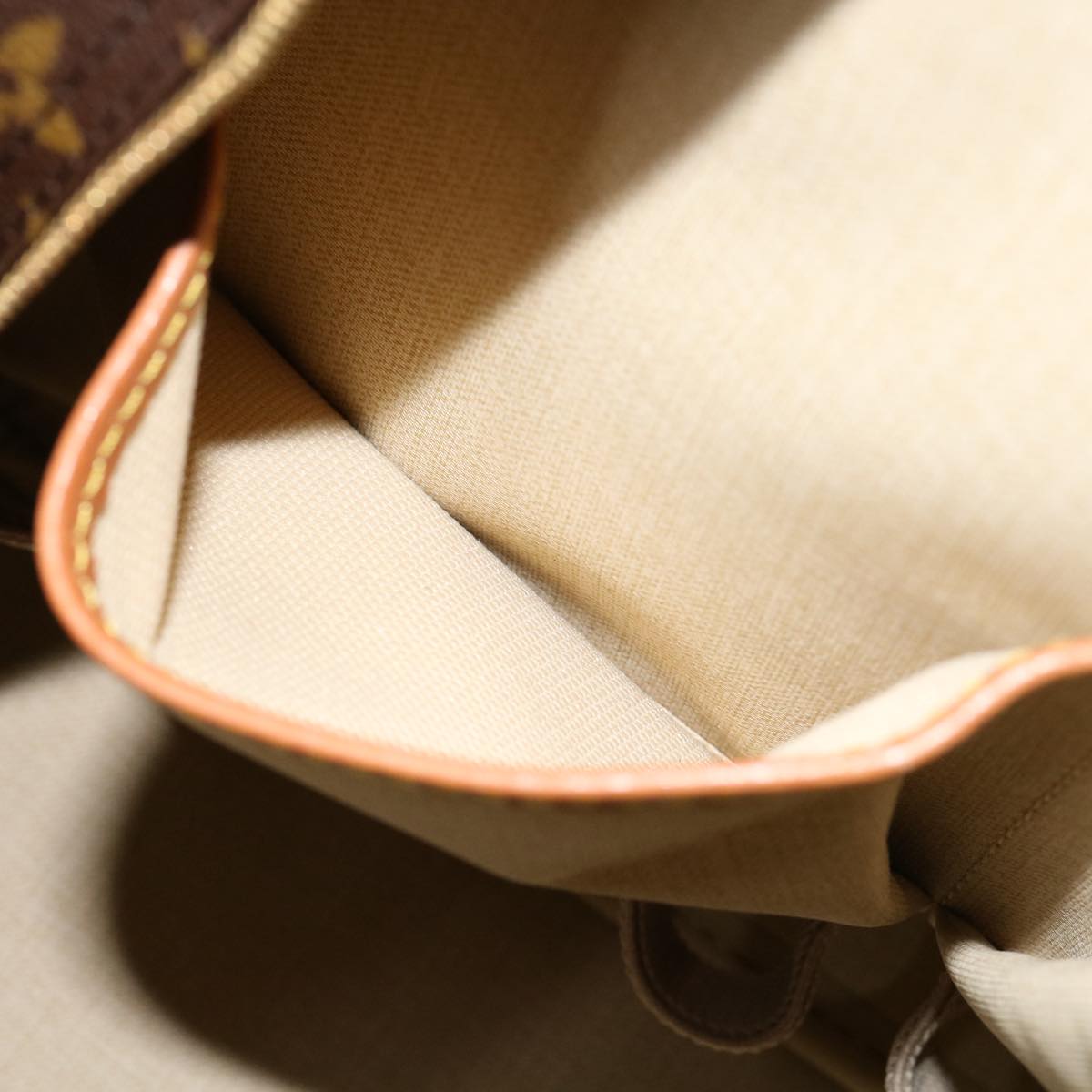 Louis Vuitton Brown Canvas Deauville handbag bag