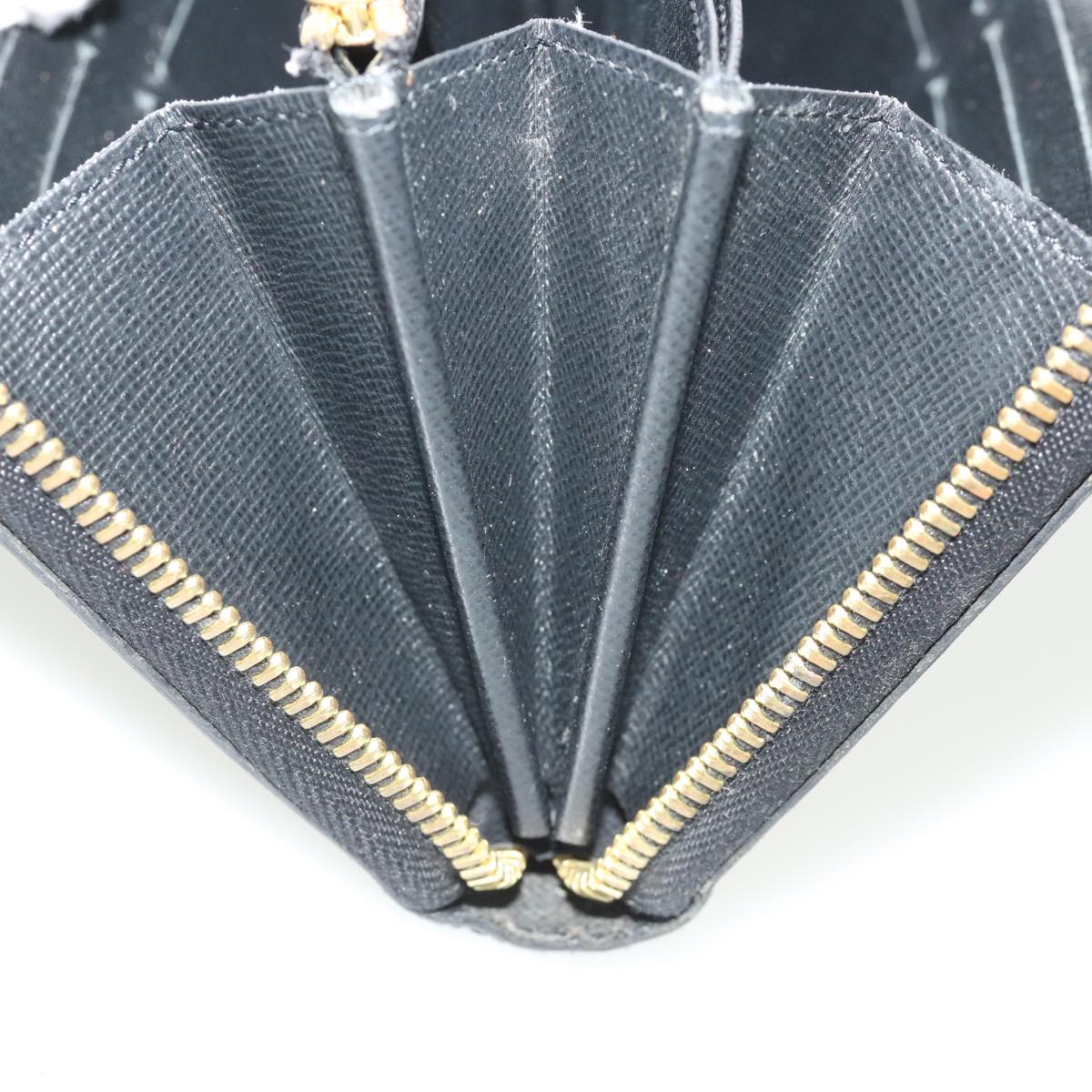 Louis Vuitton Black Leather Portefeuille zippy wallet accessories