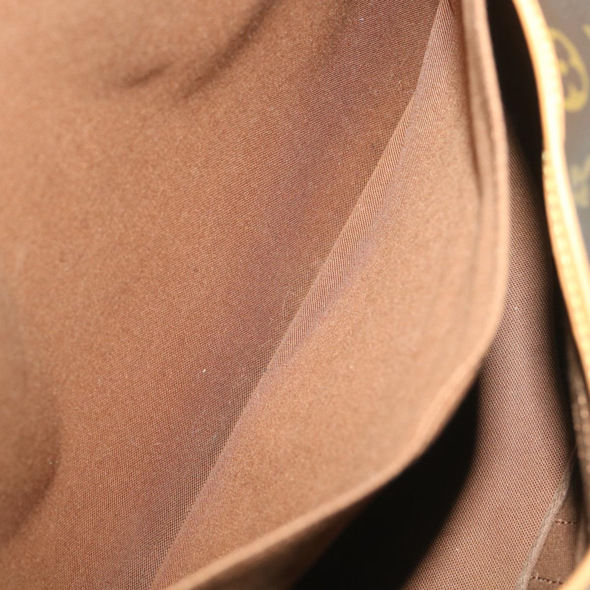 Louis Vuitton Brown Canvas Saumur shoulder bag