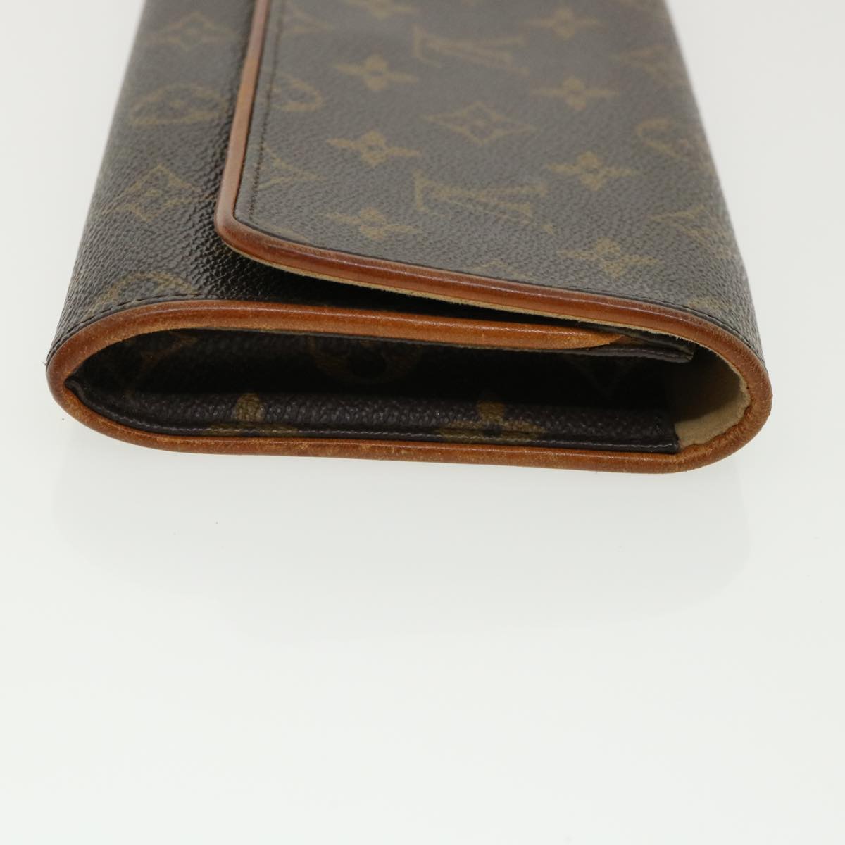 Louis Vuitton Brown Canvas Pochette Twin shoulder bag