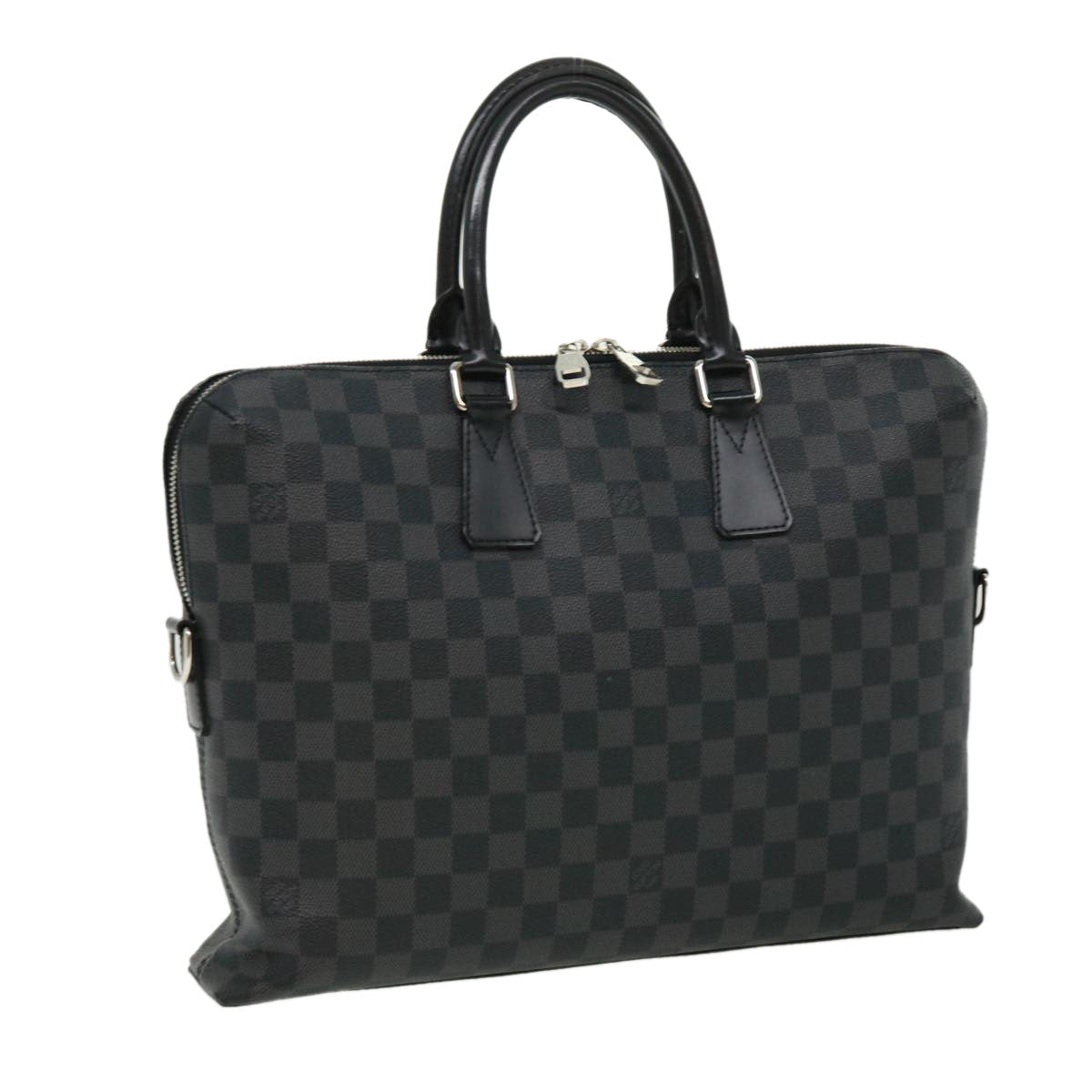 Louis Vuitton Black Canvas Porte documents Jour briefcase bag
