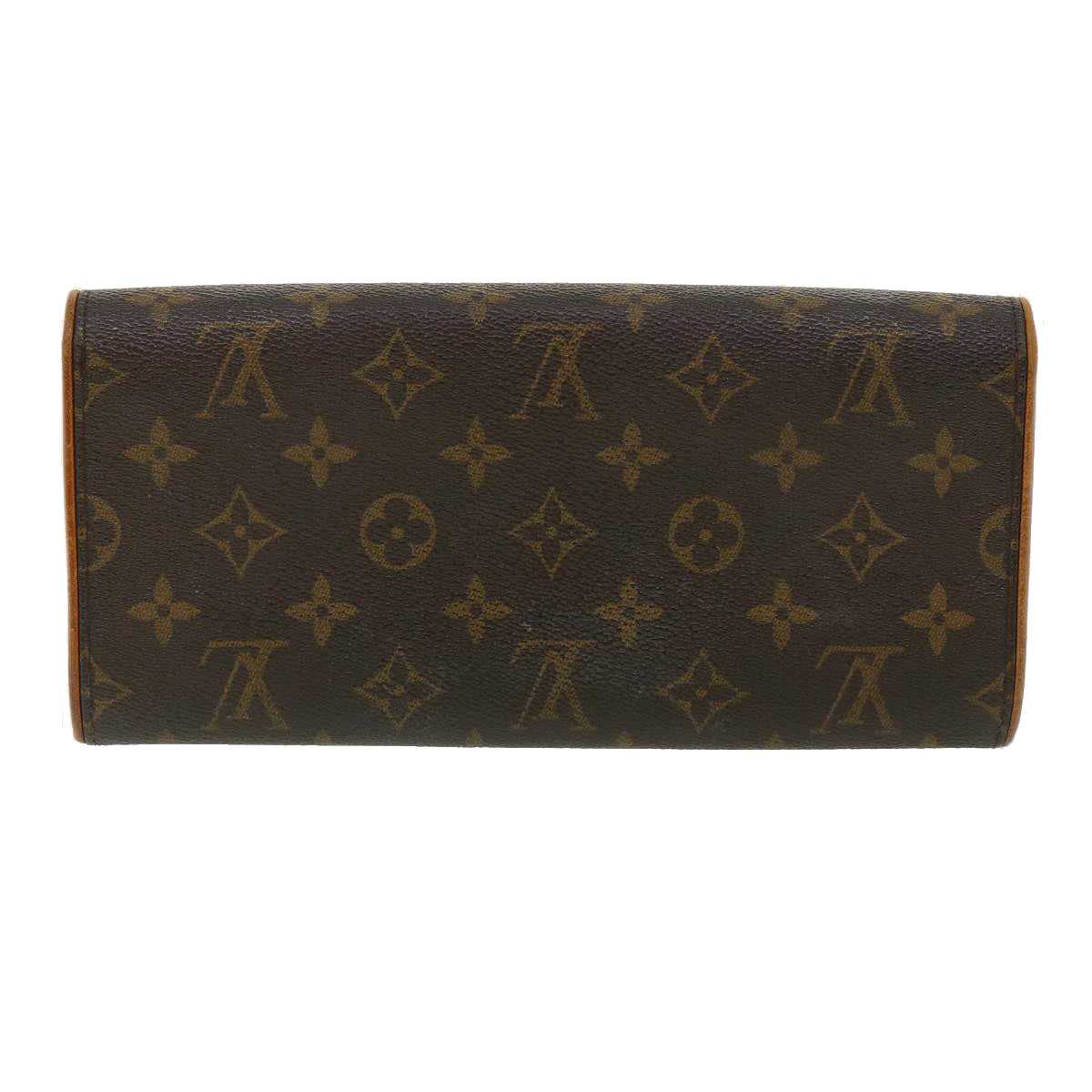 Louis Vuitton Brown Canvas Pochette Twin shoulder bag