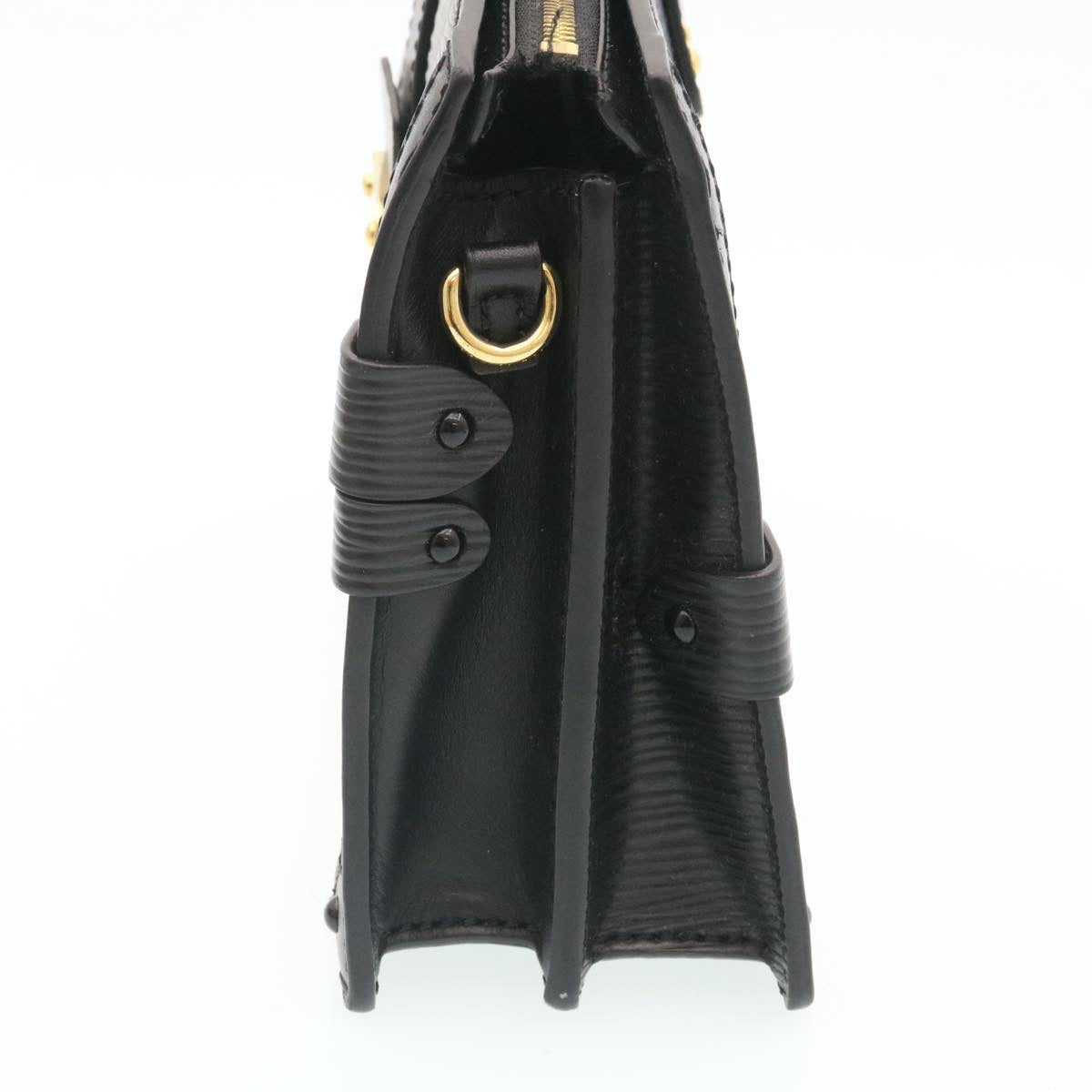 Louis Vuitton Black Leather Trunk shoulder bag