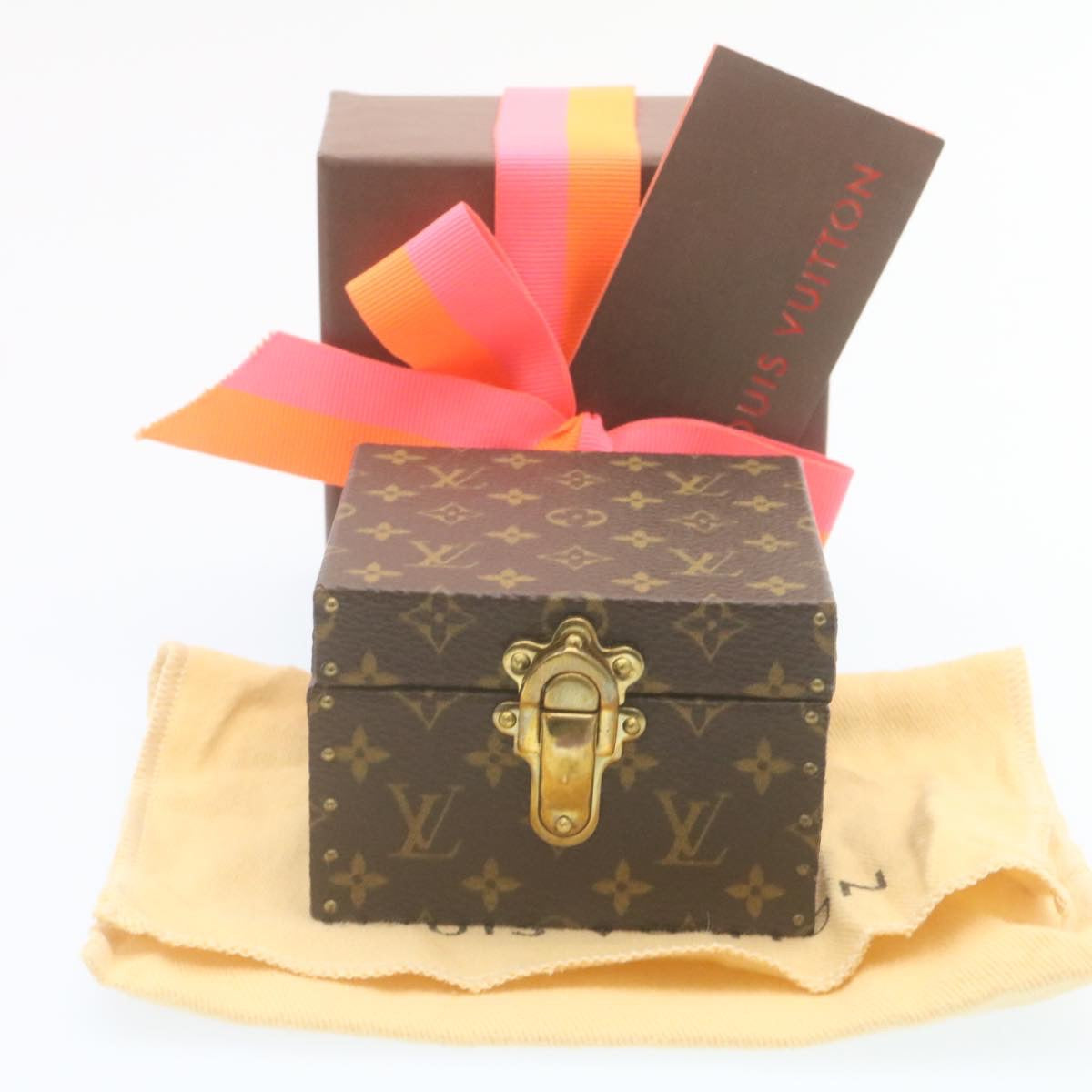 Louis Vuitton Gray Canvas Jewelry case wallet accessories
