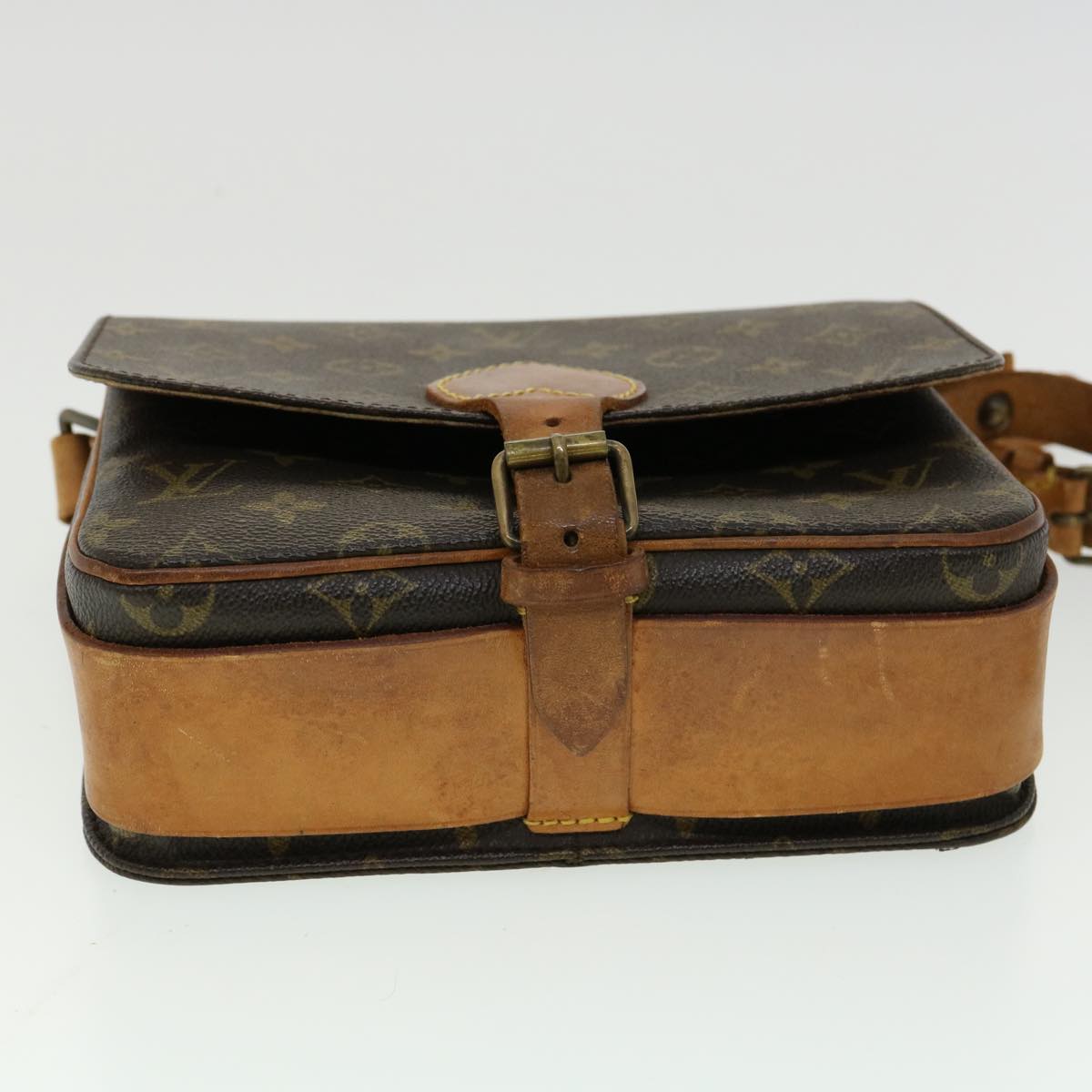 Louis Vuitton Brown Canvas Cartouchiere shoulder bag