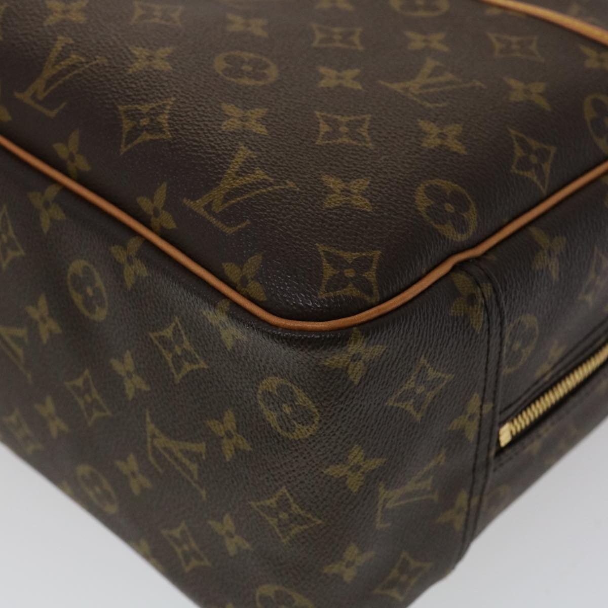 Louis Vuitton Brown Canvas Deauville handbag bag
