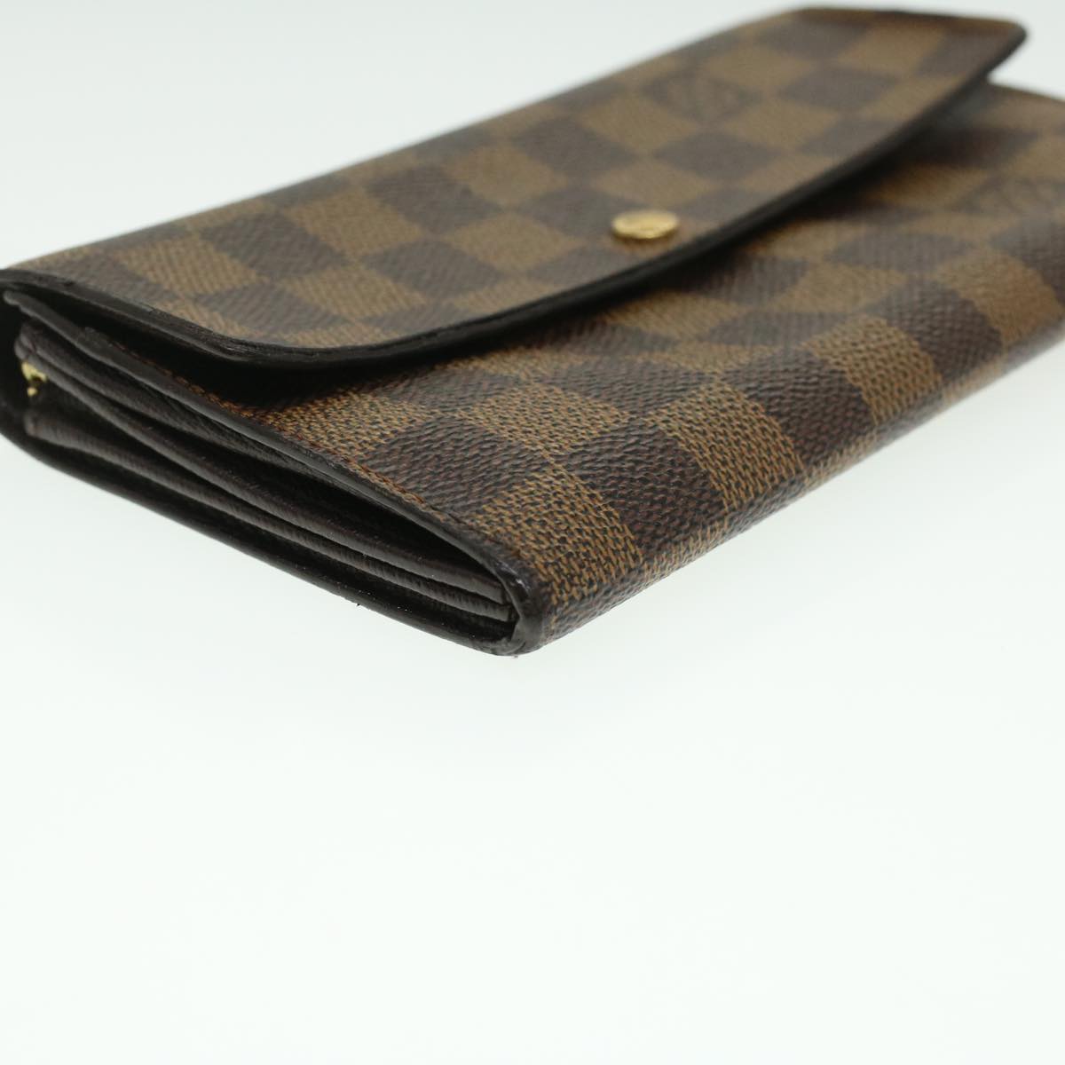 Louis Vuitton Brown Canvas Portefeuille Sarah wallet accessories
