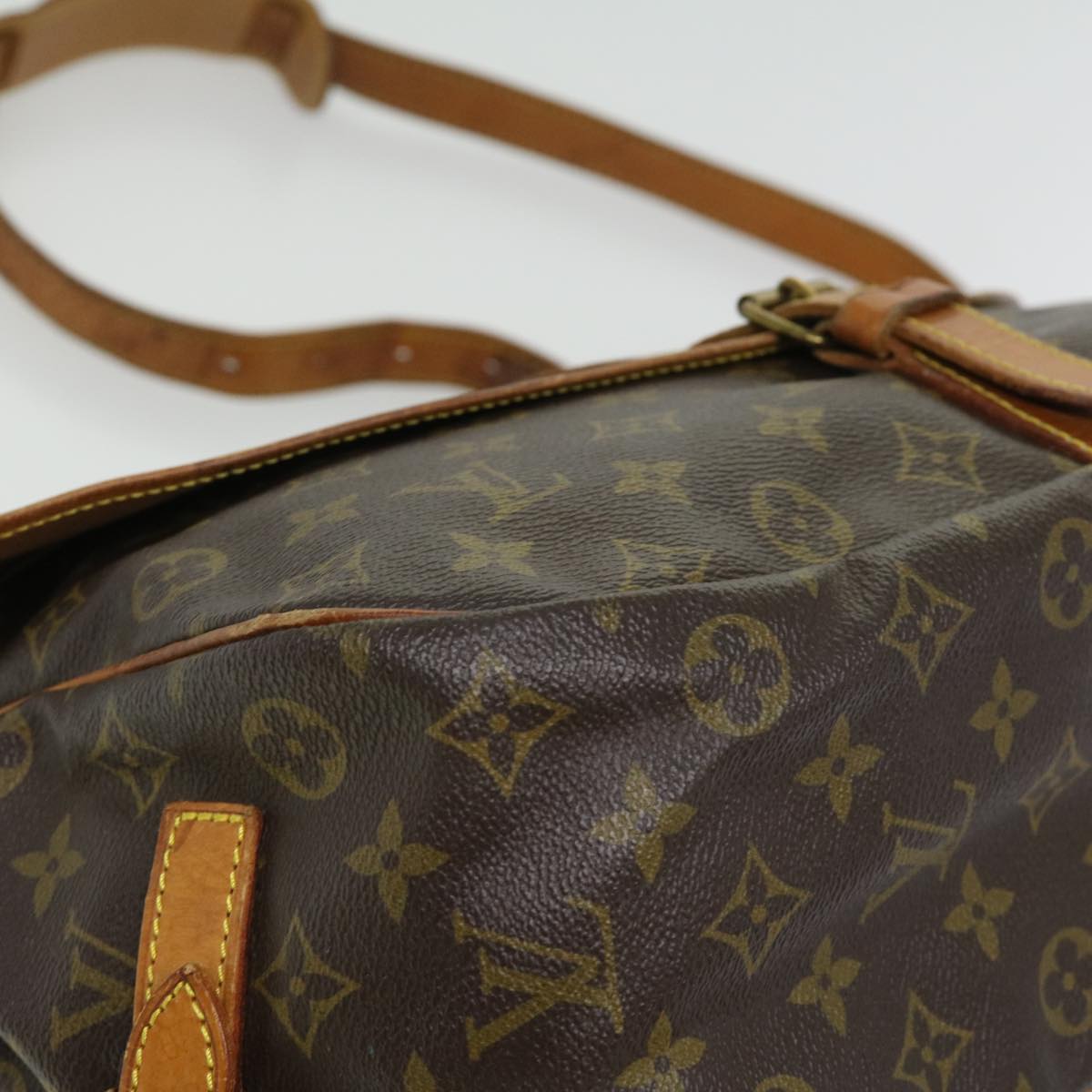 Louis Vuitton Brown Canvas Saumur 35 shoulder bag