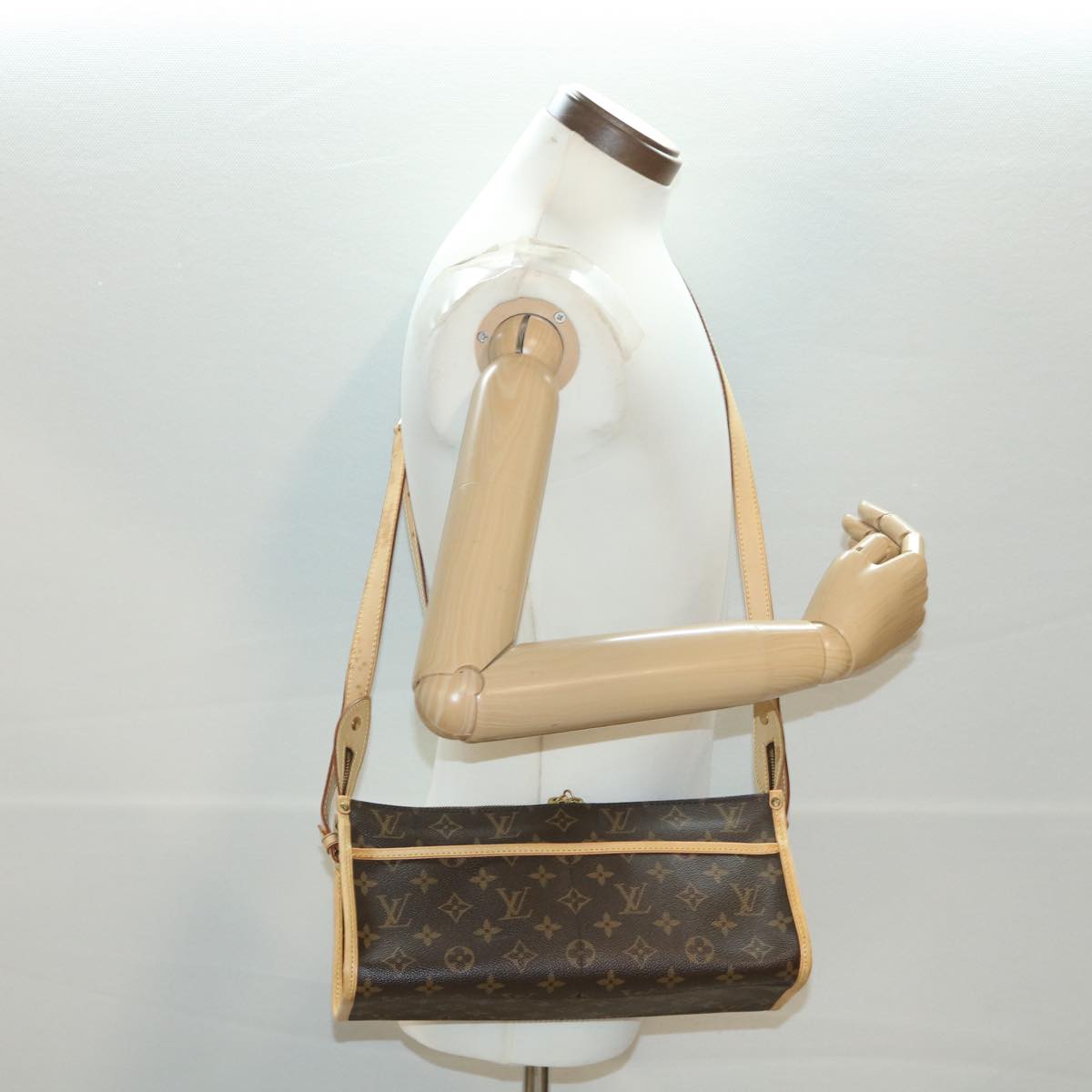 Louis Vuitton Brown Canvas Popincourt shoulder bag