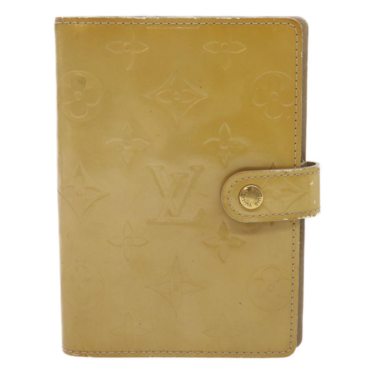 Louis Vuitton Beige Patent leather Agenda wallet accessories