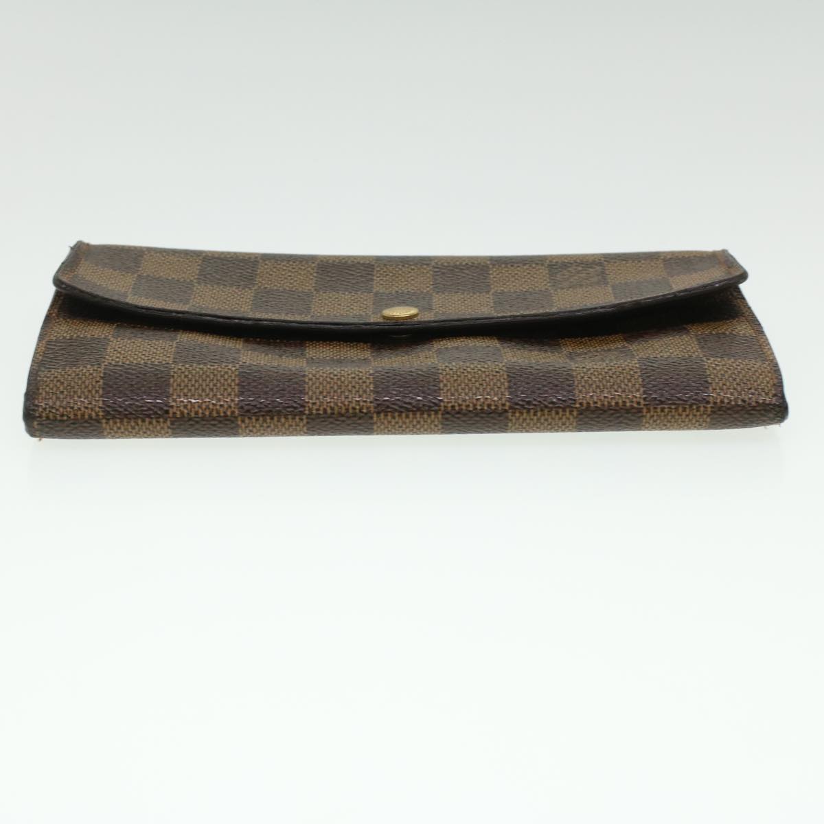 Louis Vuitton Brown Canvas Portefeuille Sarah wallet accessories