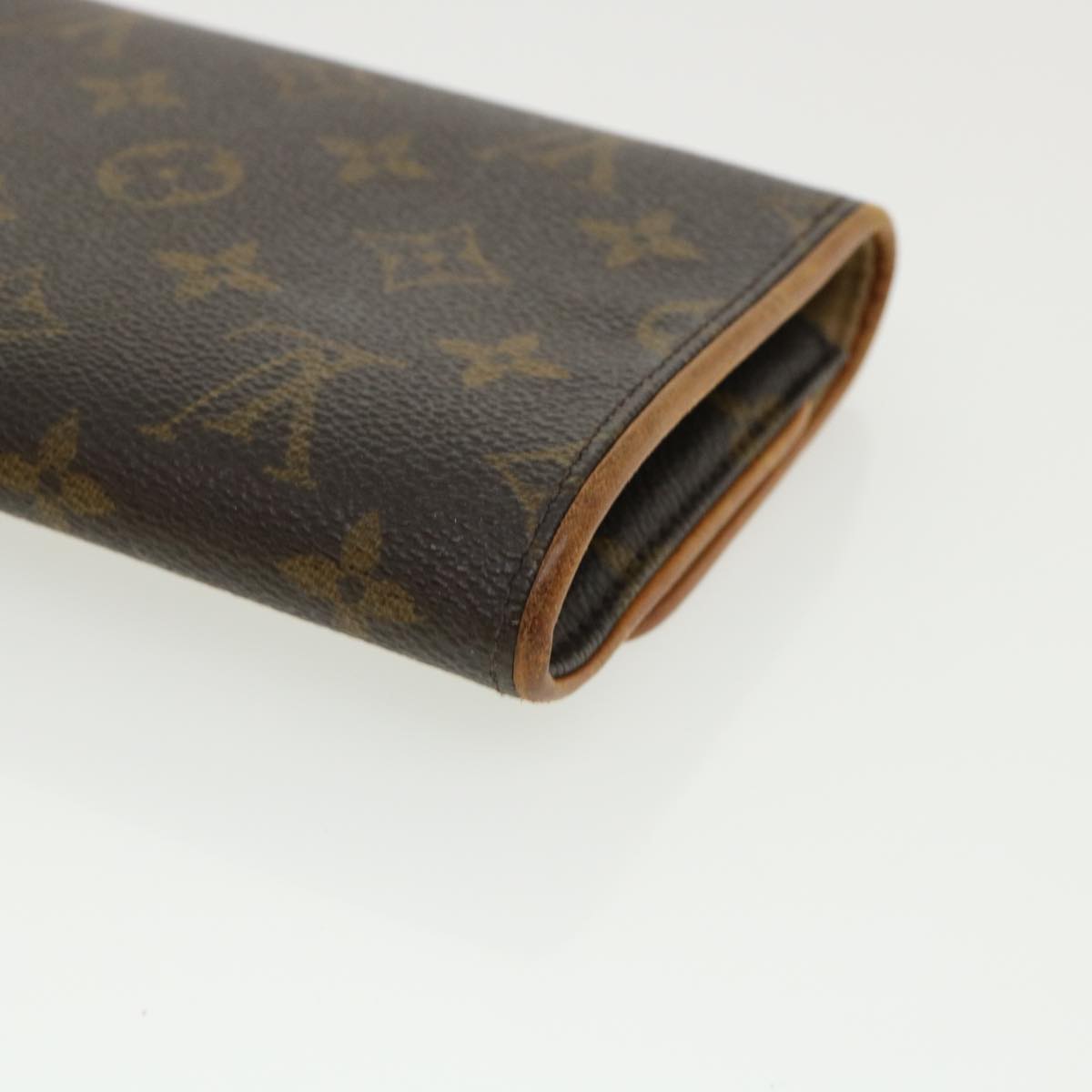 Louis Vuitton Brown Canvas Pochette Twin shoulder bag