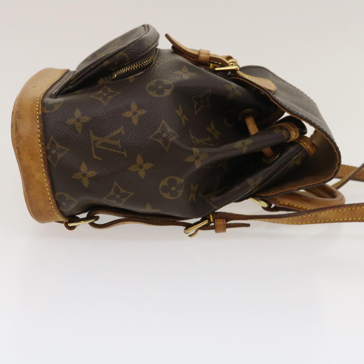 Louis Vuitton Gray Canvas Montsouris backpack bag