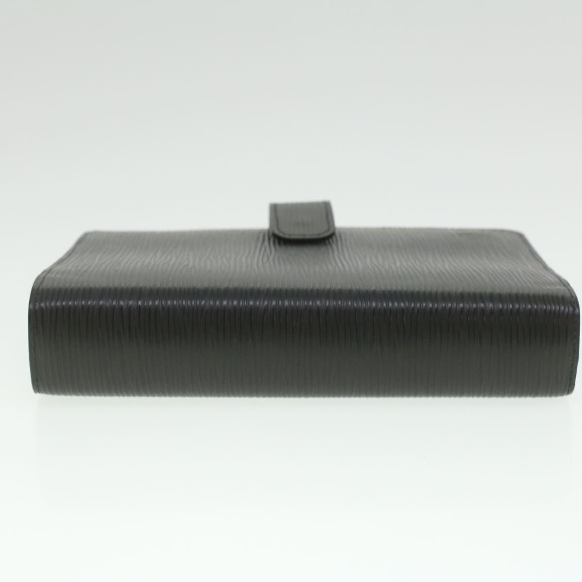 Louis Vuitton Black Leather Agenda cover wallet accessories