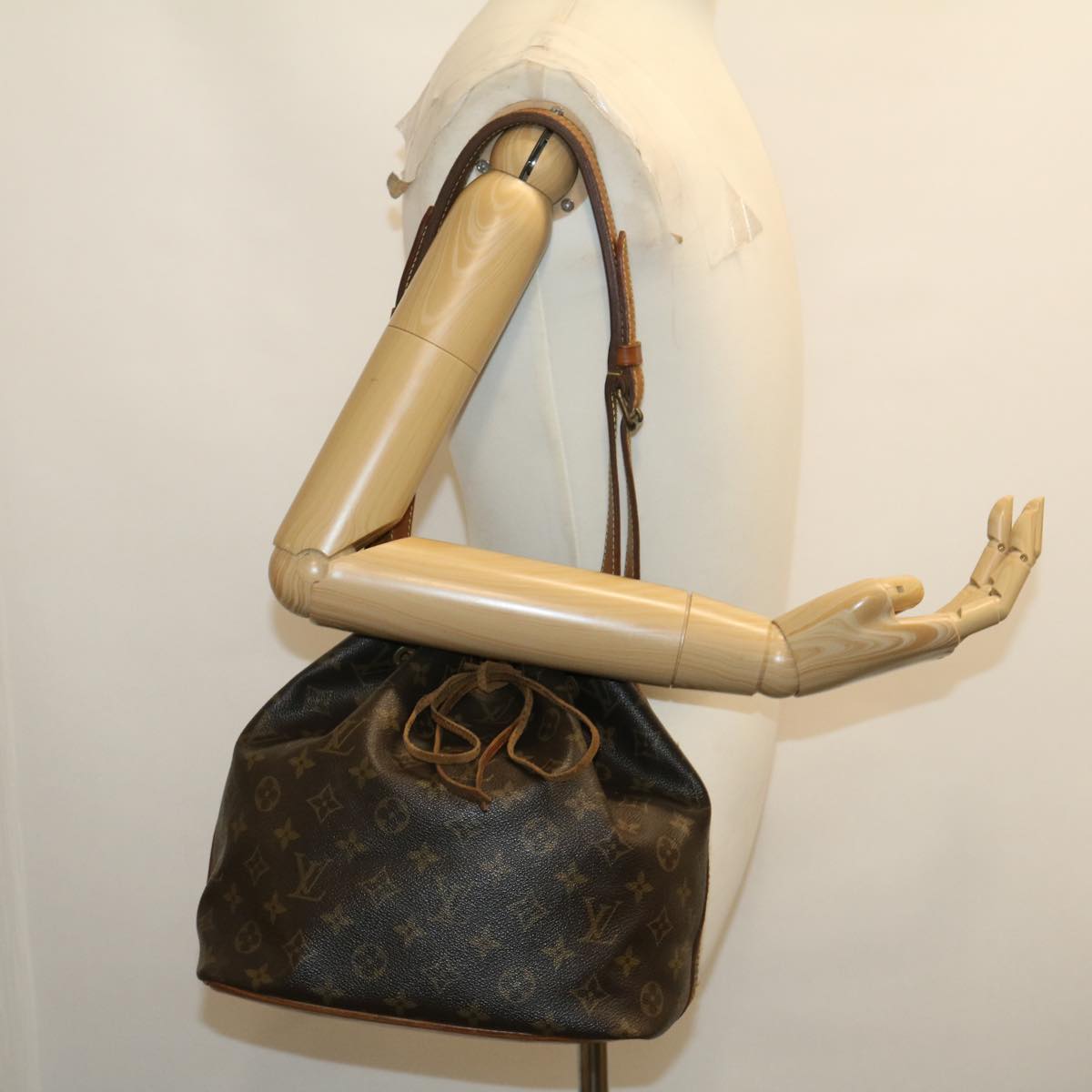 Louis Vuitton Brown Canvas Petit Noe shoulder bag