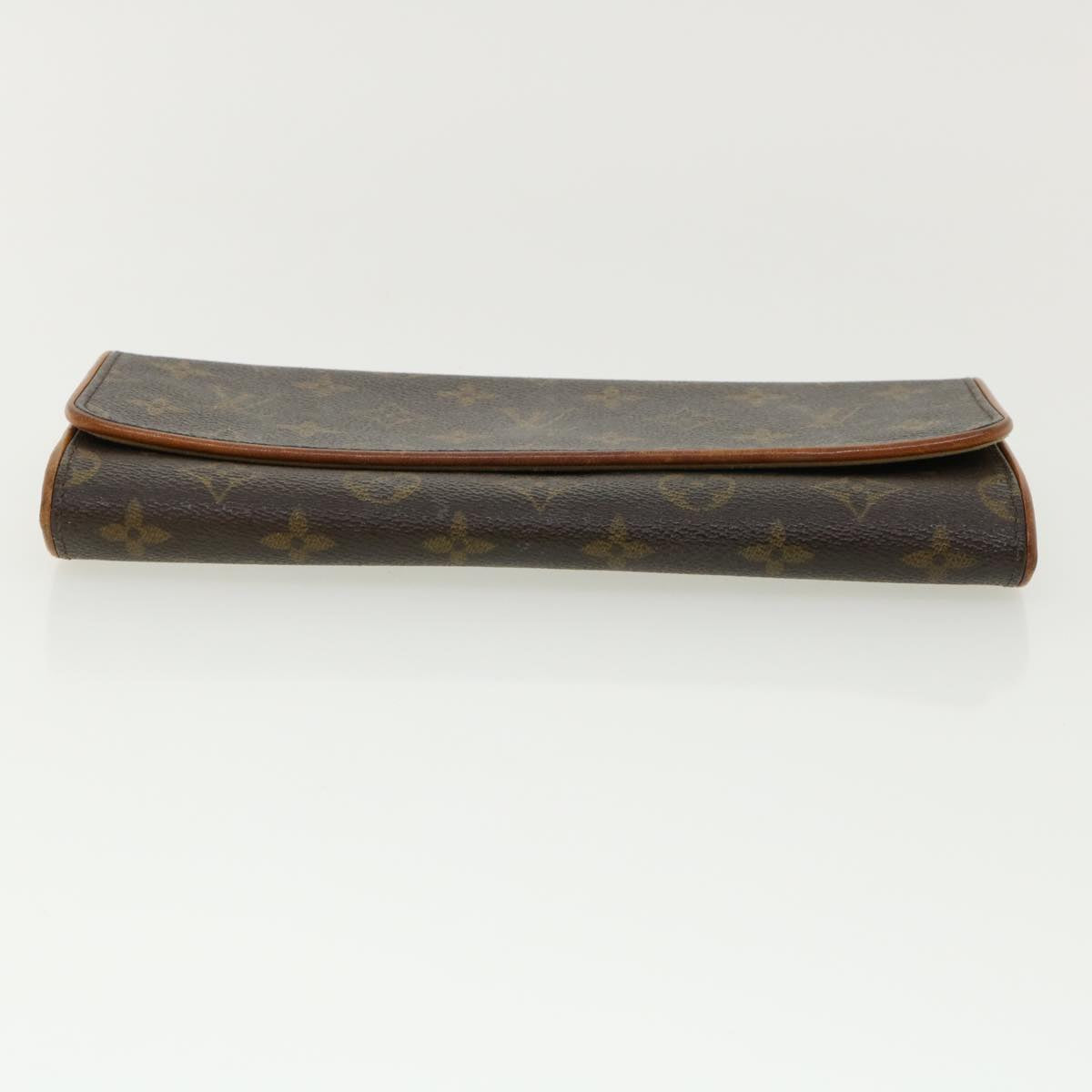 Louis Vuitton Brown Canvas Pochette Twin shoulder bag