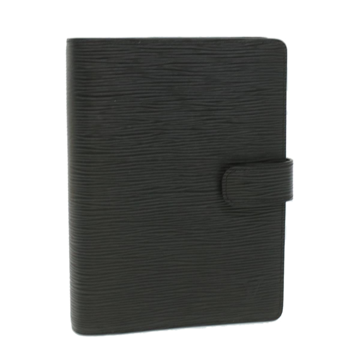 Louis Vuitton Black Leather Agenda cover wallet accessories