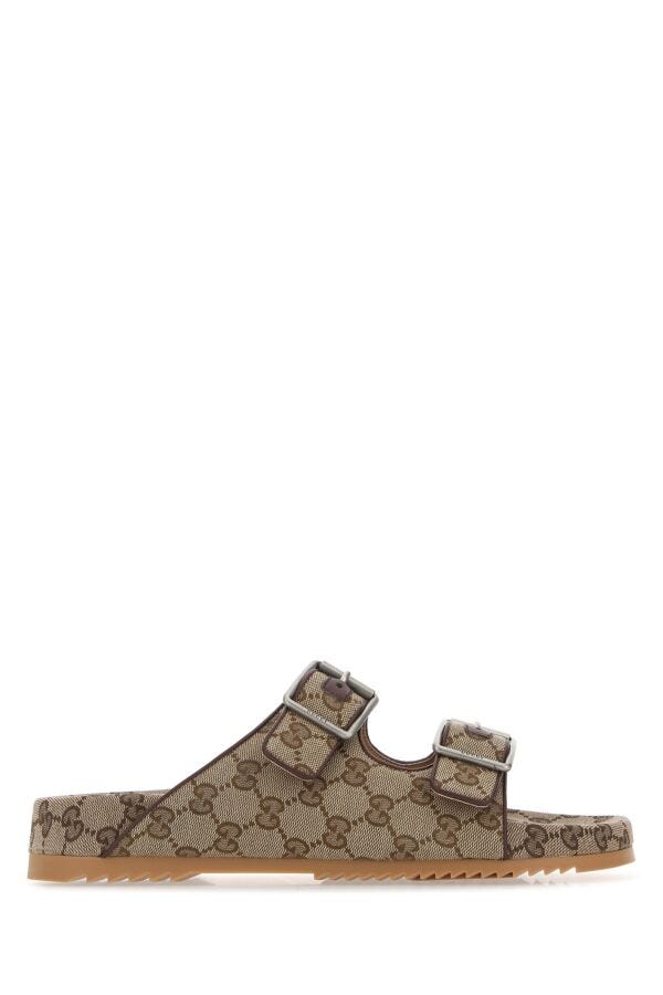 Gucci Man Gg Supreme Fabric Slippes