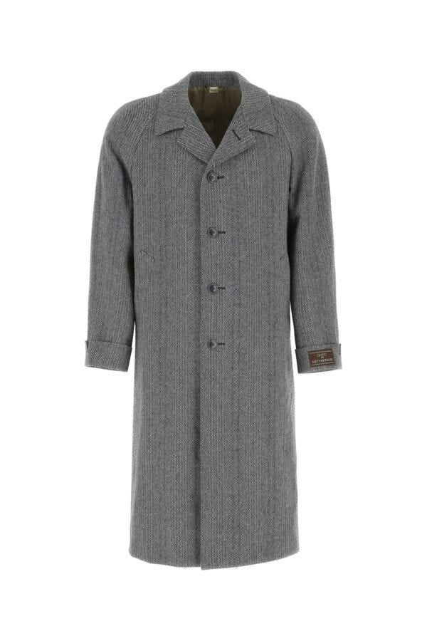 Gucci Man Embroidered Wool Blend Coat