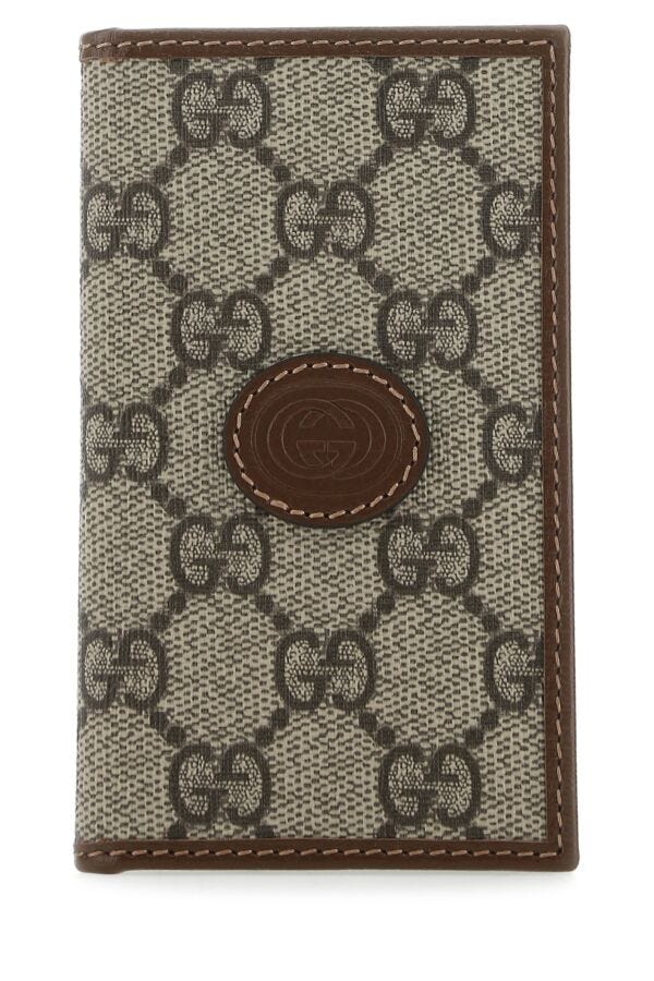 Gucci Man Gg Supreme Fabric Card Holder