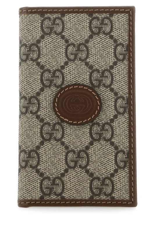 Gucci Man Gg Supreme Fabric Card Holder