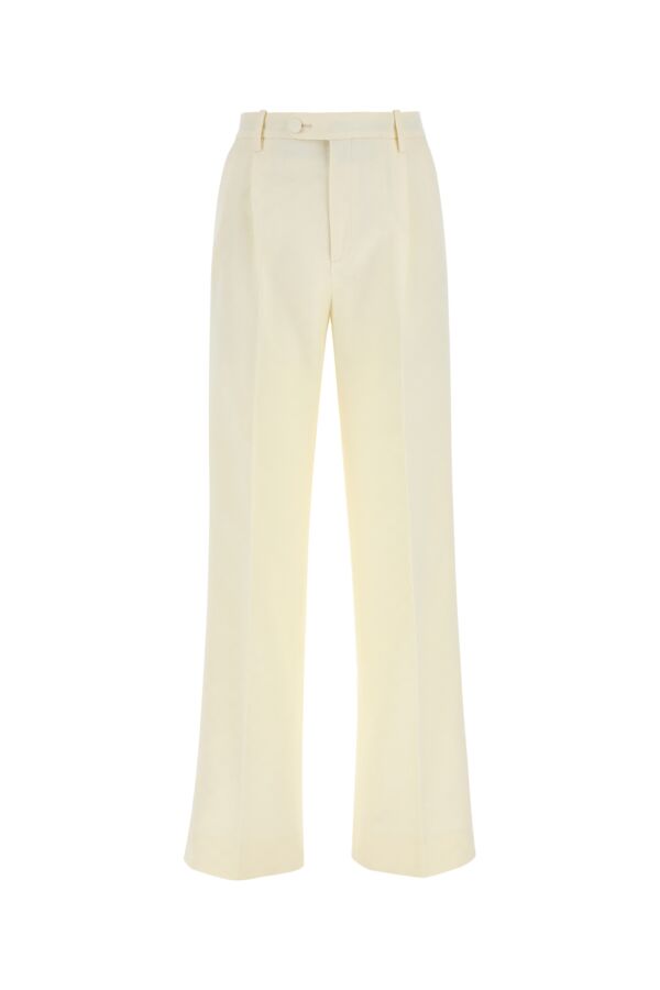 Gucci Woman Embroidered Cotton Blend Wide-Leg Pant