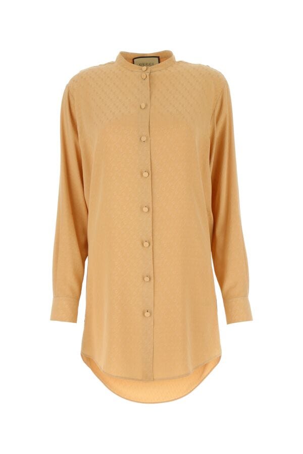 Gucci Woman Skin Pink Satin Shirt